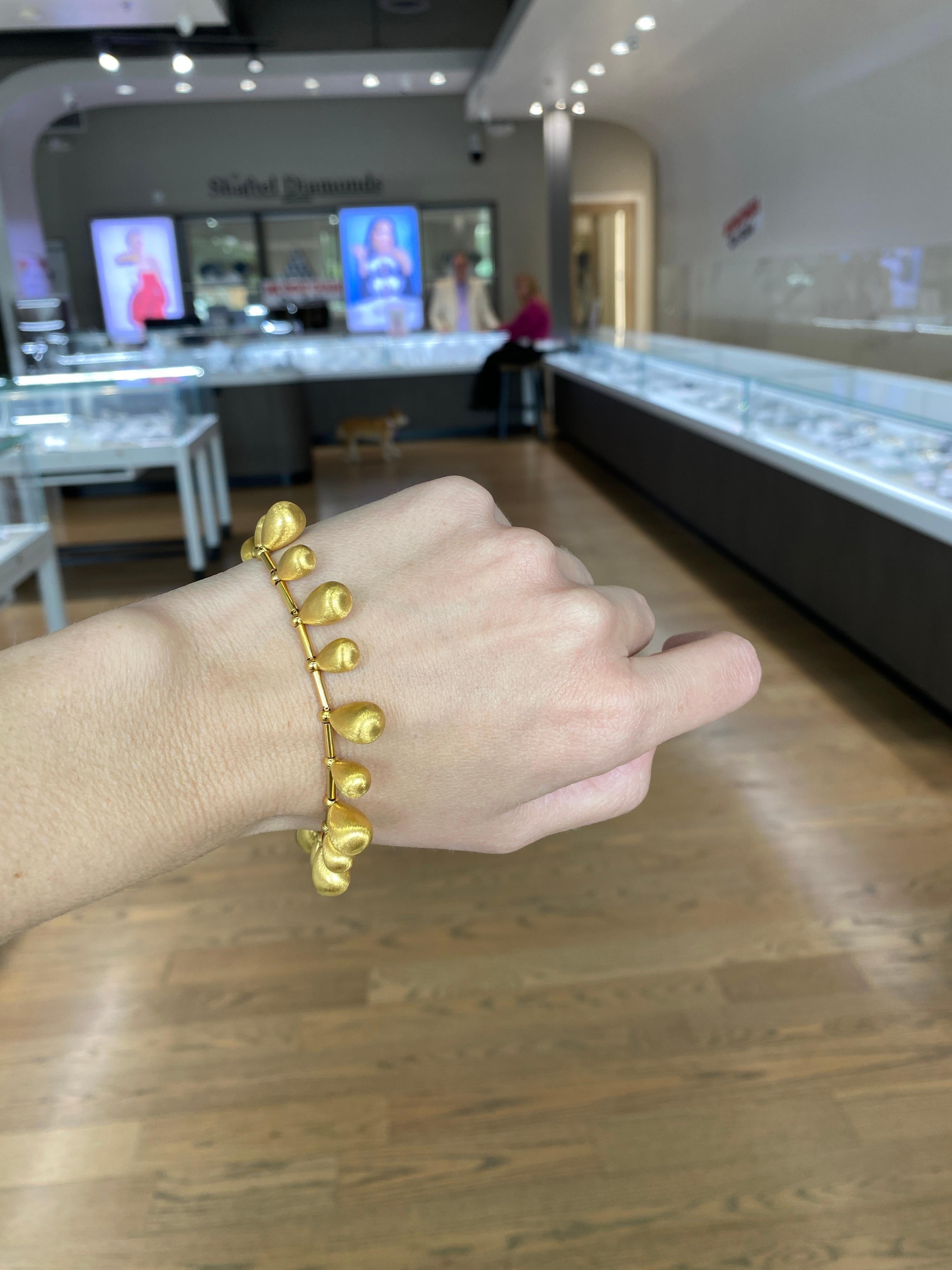 Bracelet italien en or jaune 22 carats en vente 2