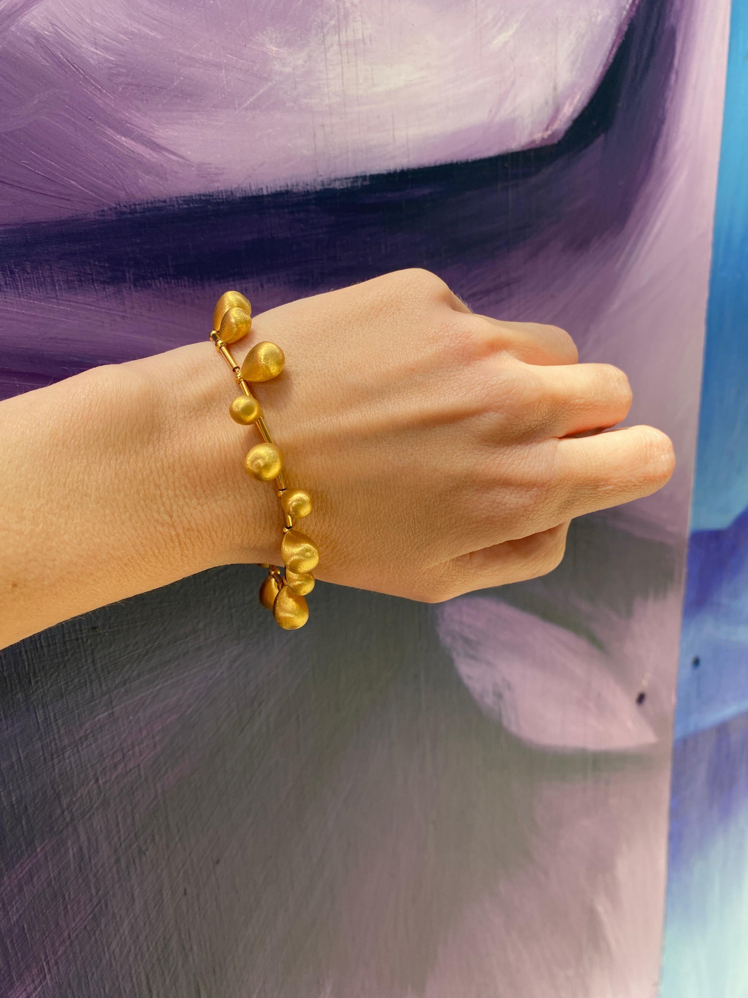 Bracelet italien en or jaune 22 carats en vente 4