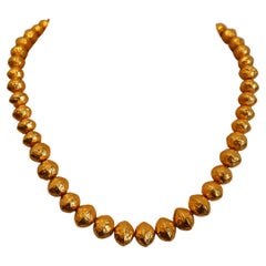 22 karat reines gelbgold halskette der marke zolotas