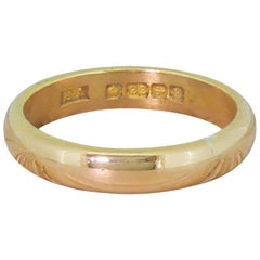 Antique 22 Karat Rose Gold Wedding Band