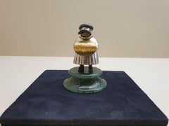 22 Karat Silver Jade Stand Figurine