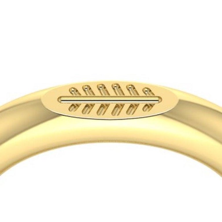For Sale:  22 Karat Solid Gold Leaf Ring by Romae Jewelry Inspired by Ancient Roman Designs 4