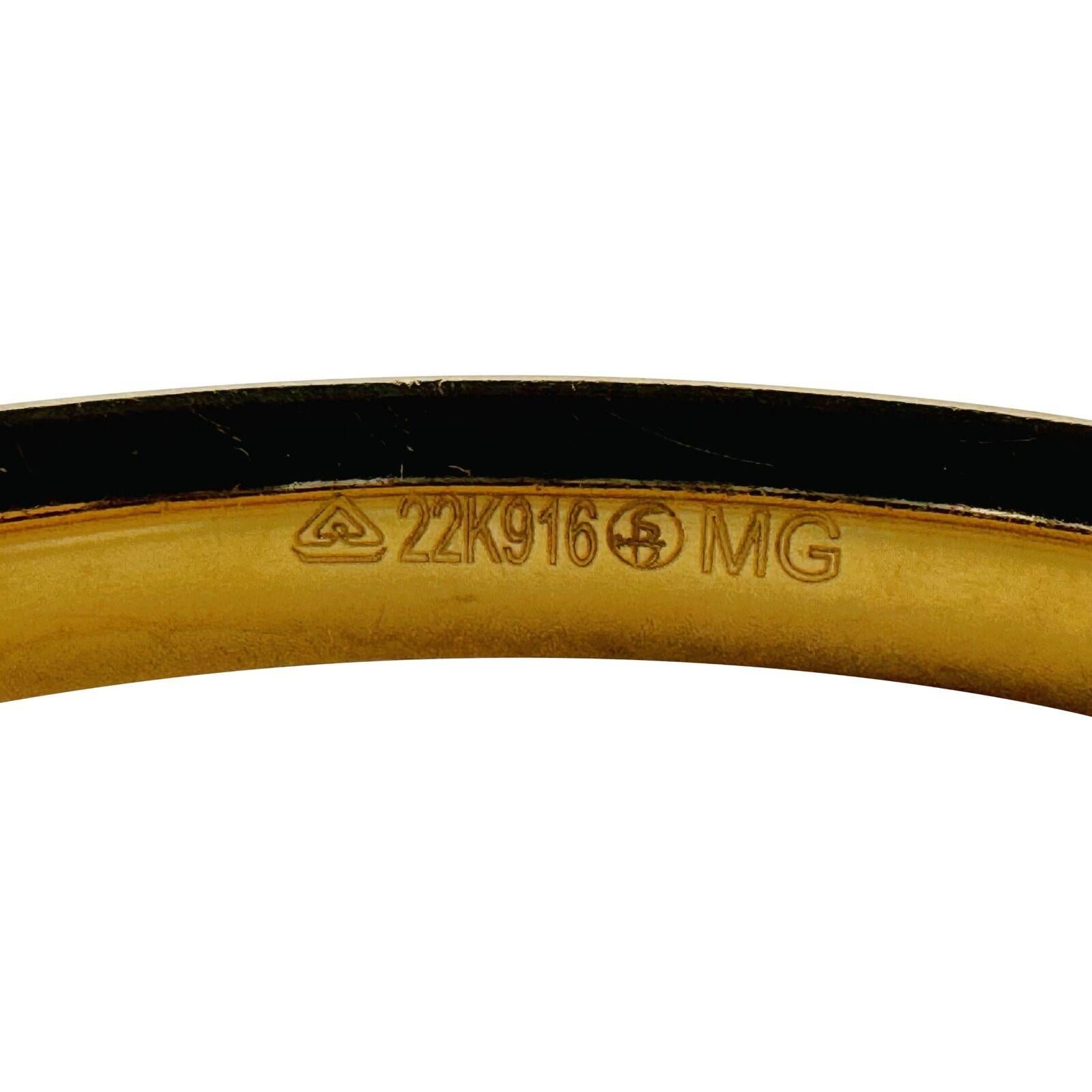 22 Karat Gelb- und Weißgold massiv zweifarbig Fancy Armspange 1
