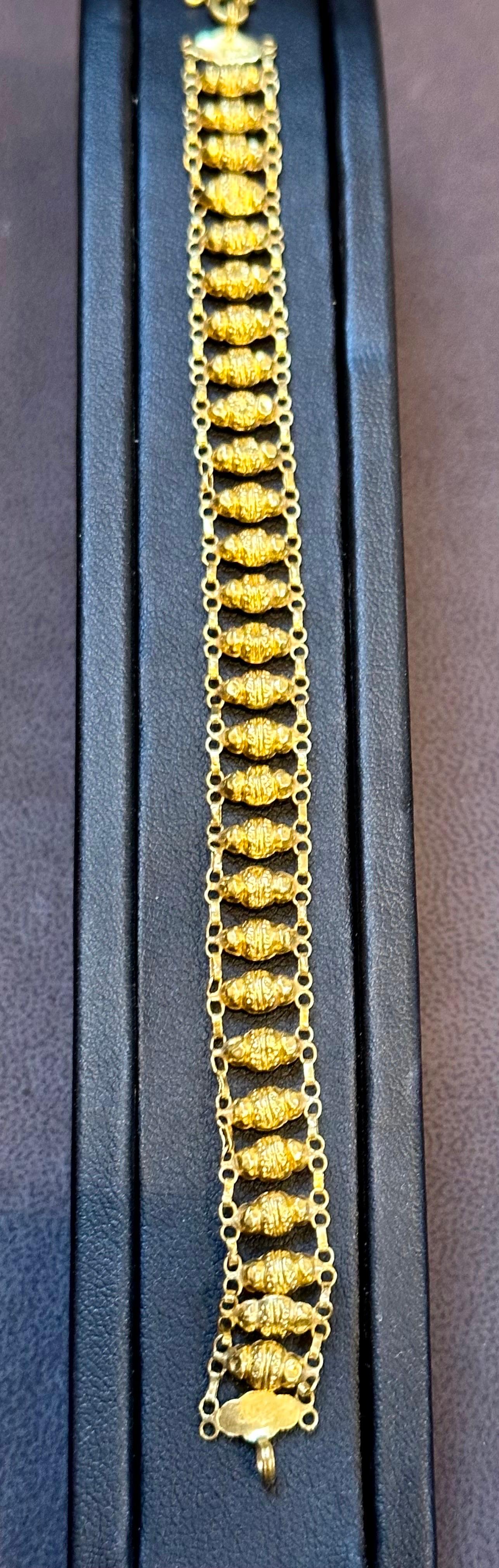 22 Karat Yellow Gold 7.6 Gm Link Bracelet Unisex 3
