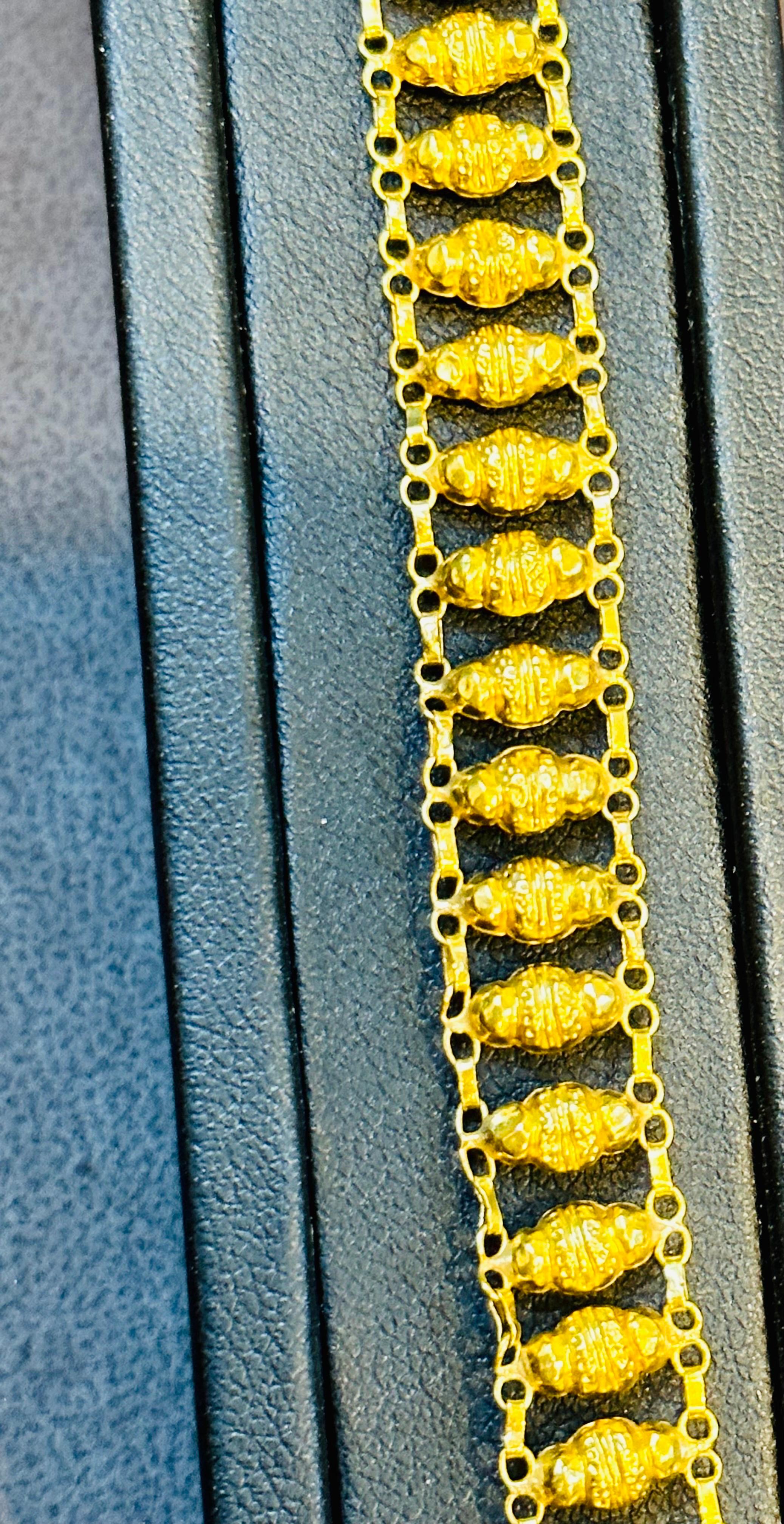22 Karat Yellow Gold 7.6 Gm Link Bracelet Unisex 5