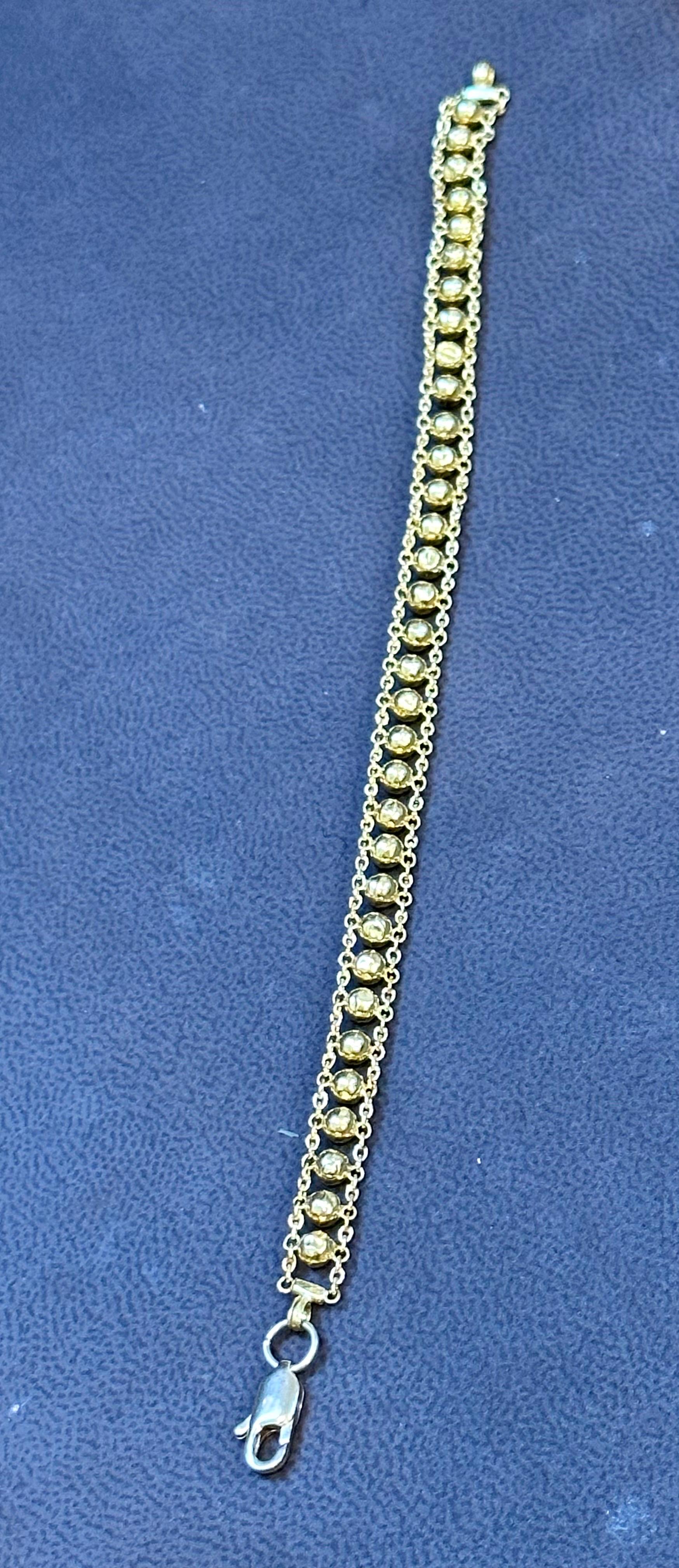 22 Karat Yellow Gold 7.7 Gm Link Bracelet Unisex For Sale 2