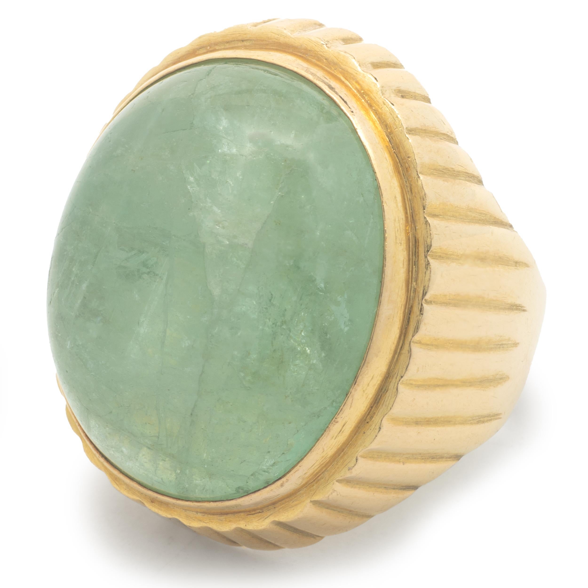 22 carat gold emerald ring