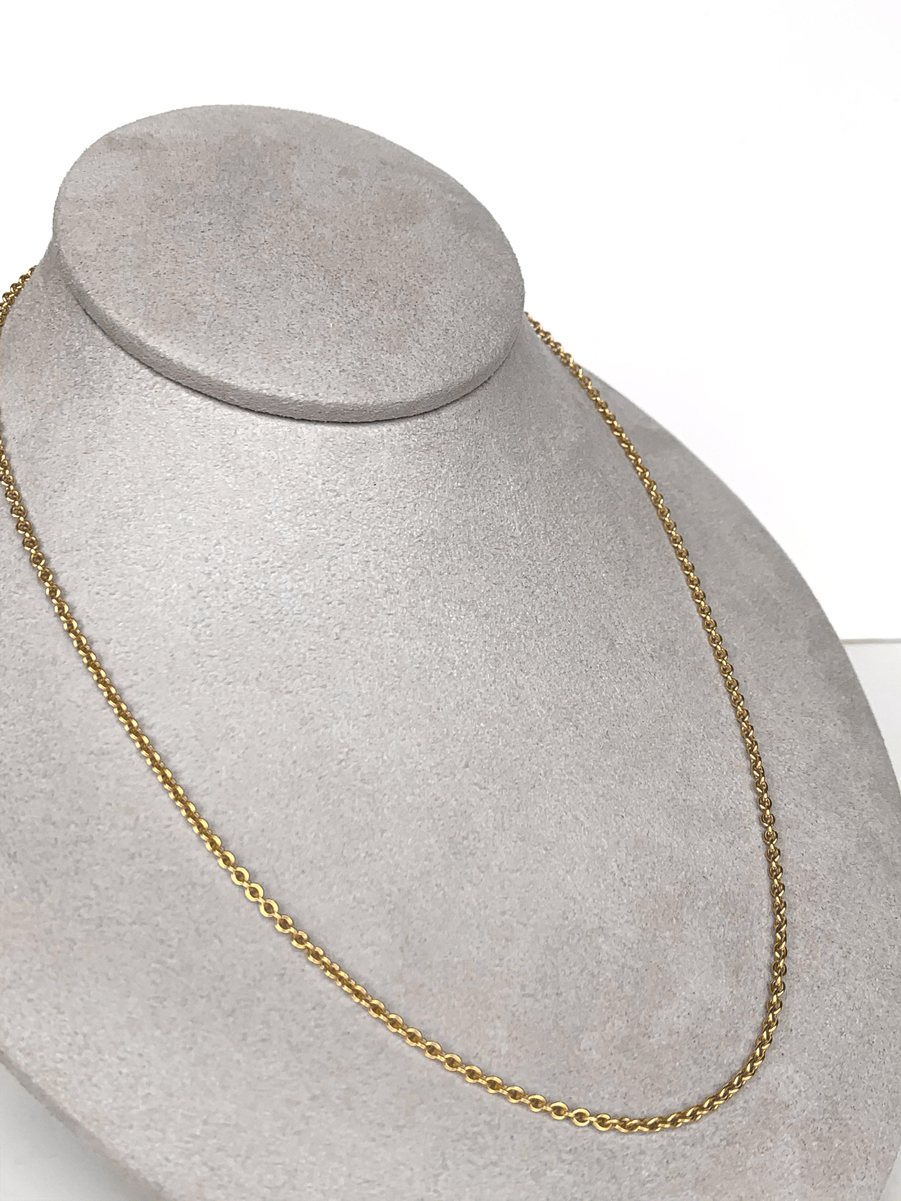 Thin chainmail in 22 karat gold with s-hook closure. Can either be worn alone, or layered with other chains and pendants. Entirely handmade by artist in New York City. 