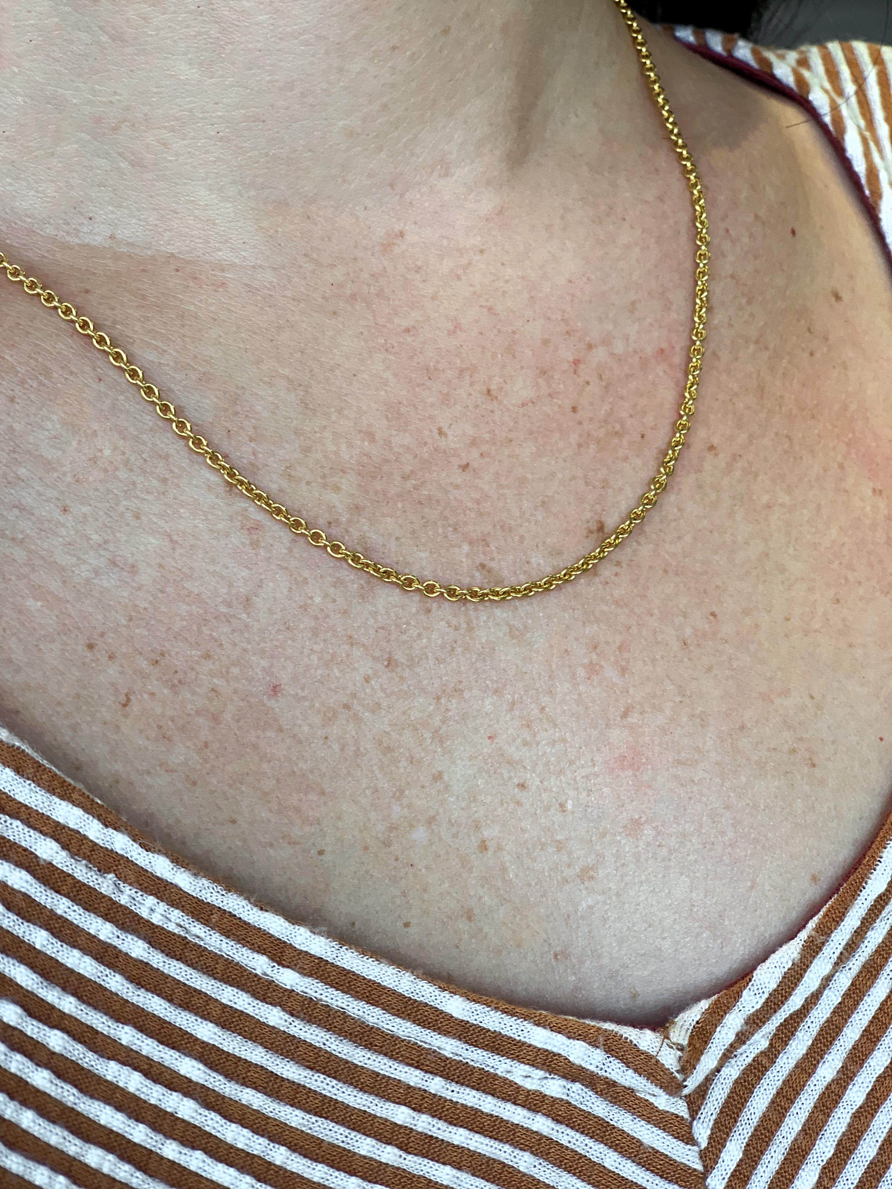 22 Karat Yellow Gold Chain In New Condition In New York, NY