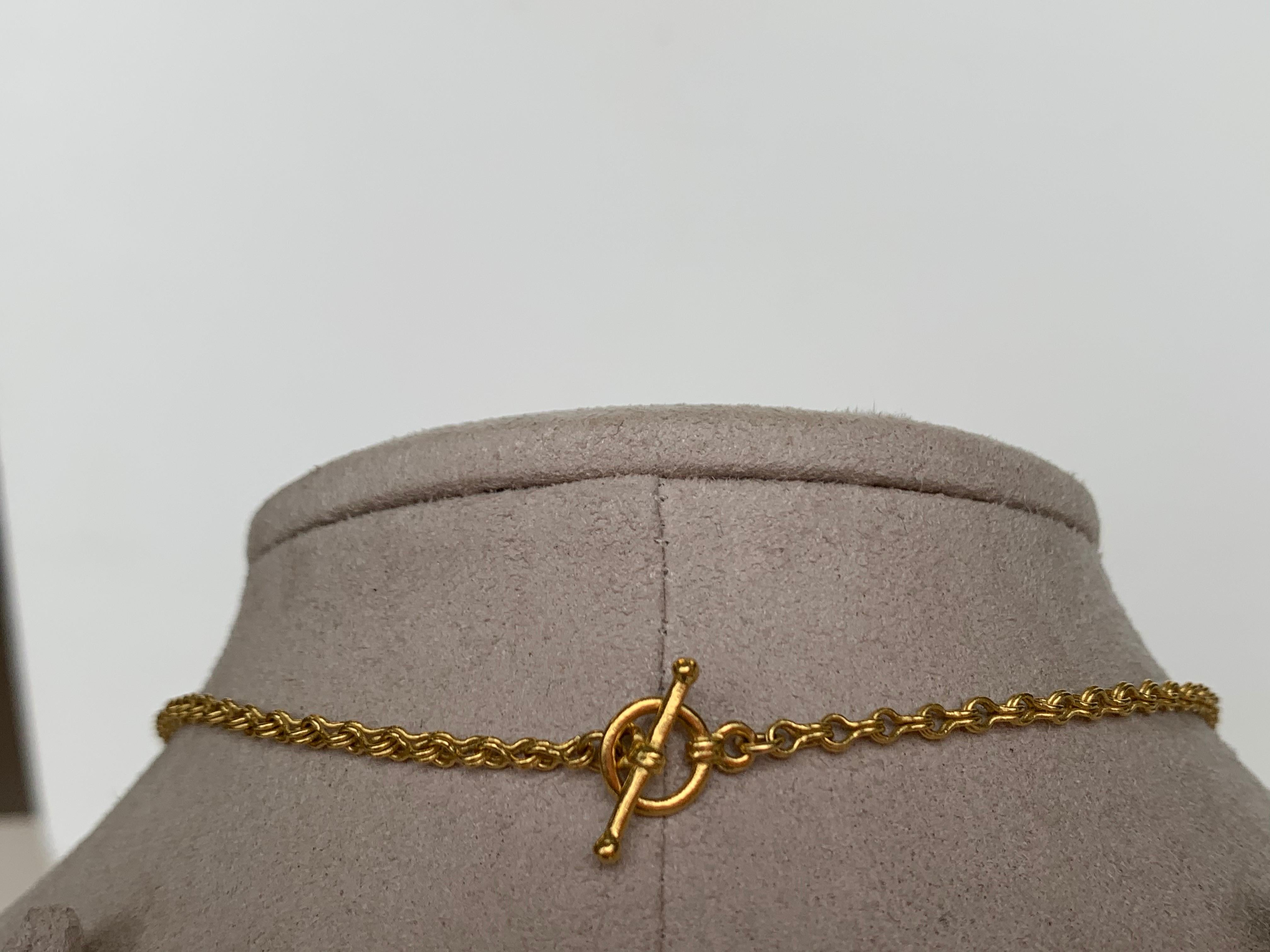 22 Karat Gelbgold Kette Halskette im Zustand „Neu“ im Angebot in New York, NY