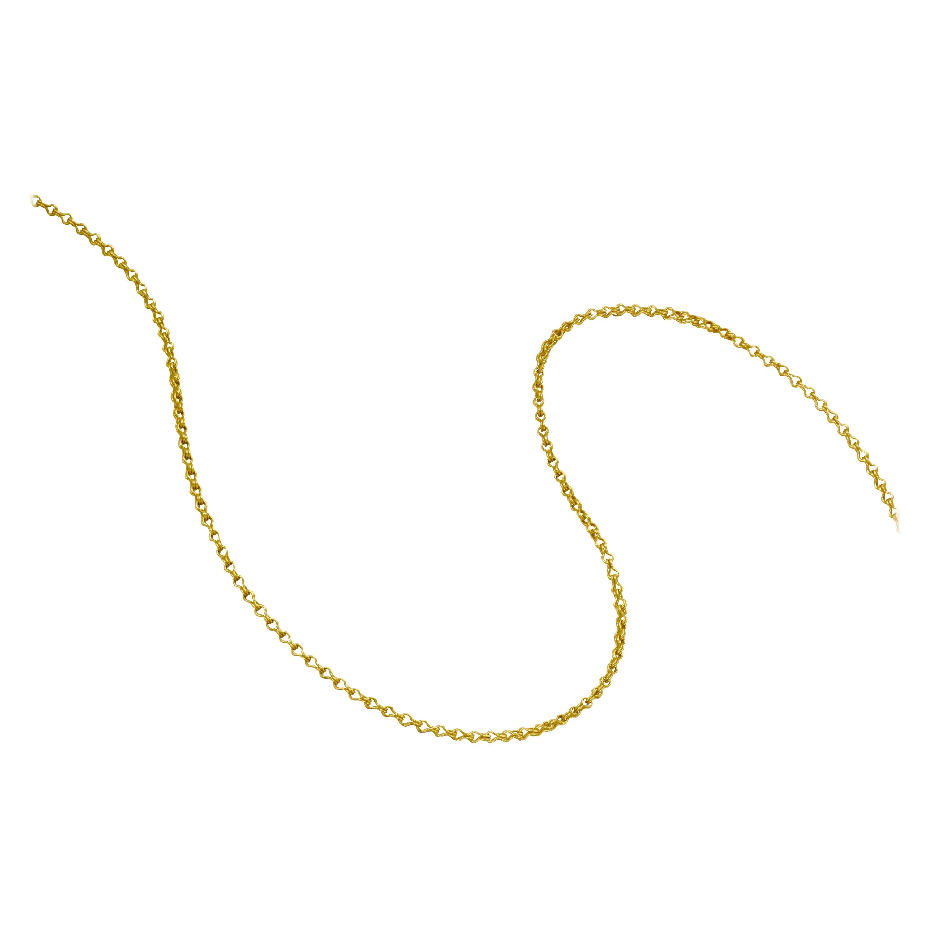 22 Karat Yellow Gold Chain Necklace For Sale