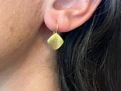 22 Karat Gelbgold kugelförmige Tropfenohrringe