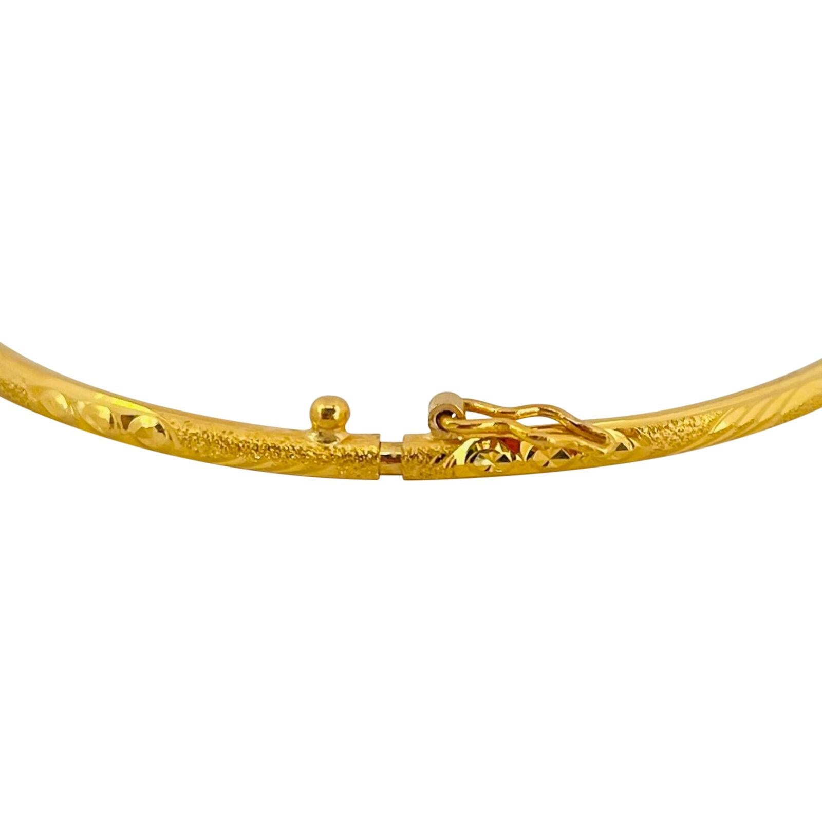 22 Karat Gelbgold Damen-Armreif mit Flex-Diamantschliff 2