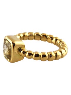 22 Karat Yellow Gold Natural Yellow Sapphire Bead Design Ring Size 4 #19027