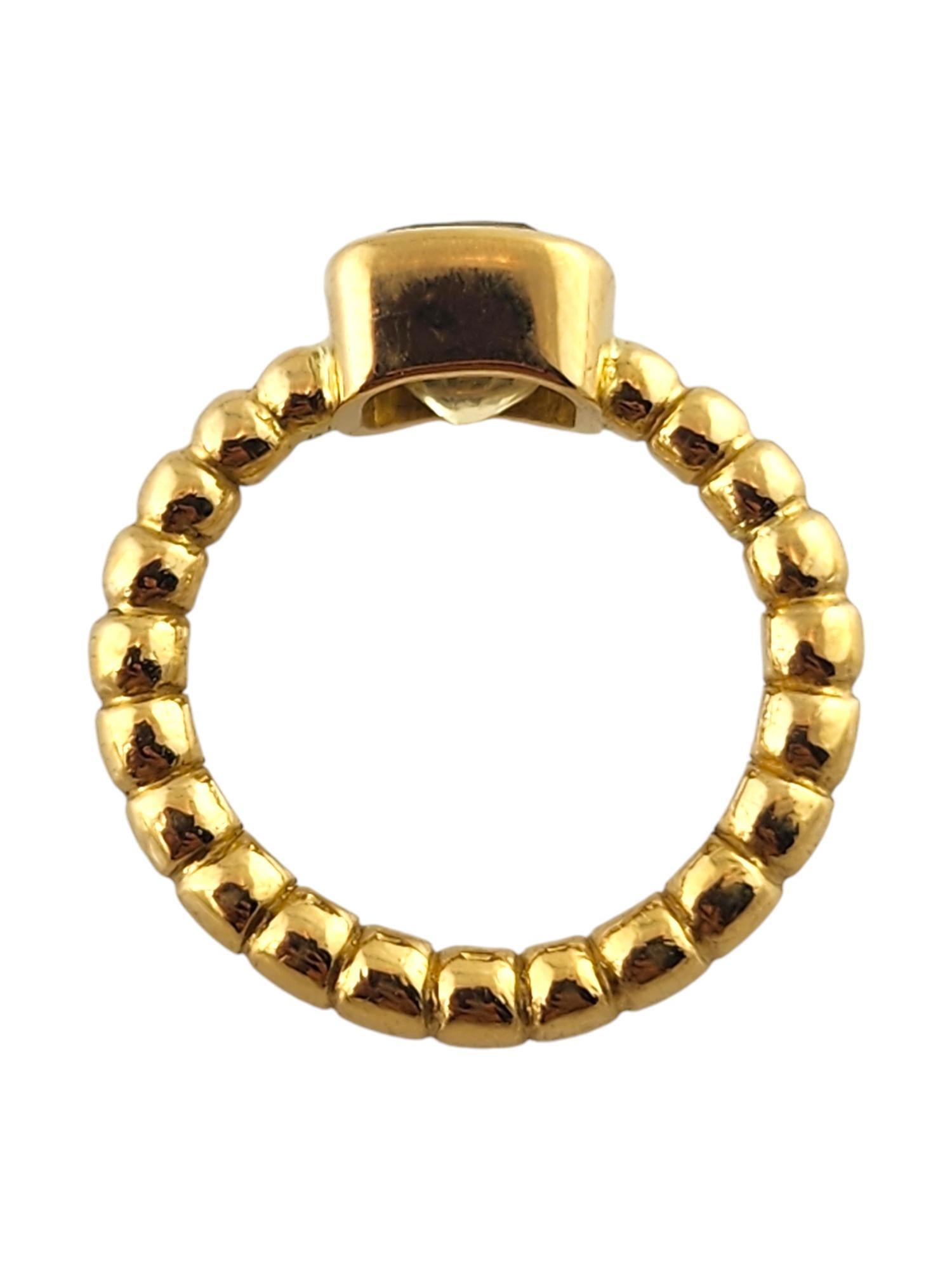 Contemporain Bague en or jaune 22 carats avec perles de saphir jaune naturel, taille 4 n°19027 en vente