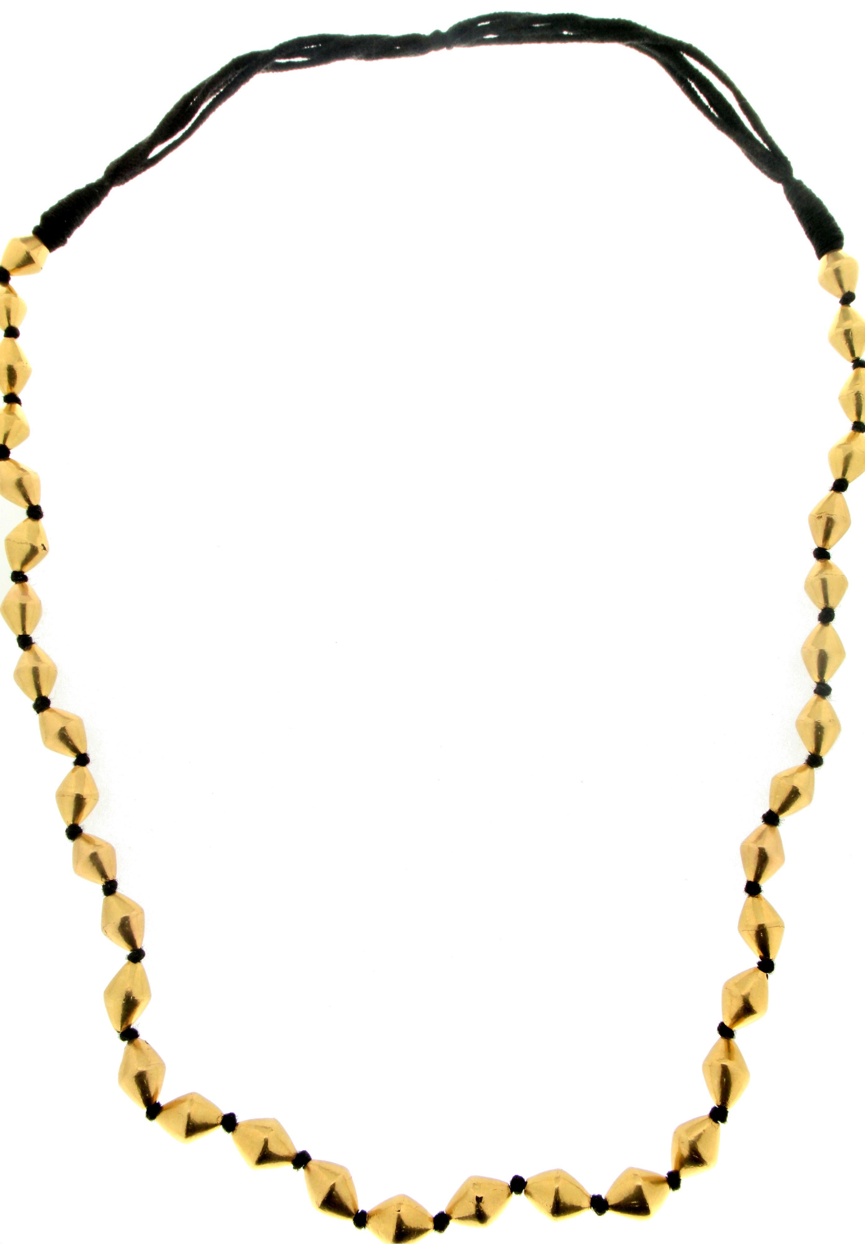Women's or Men's 22 karat Yellow Gold Rope Necklace