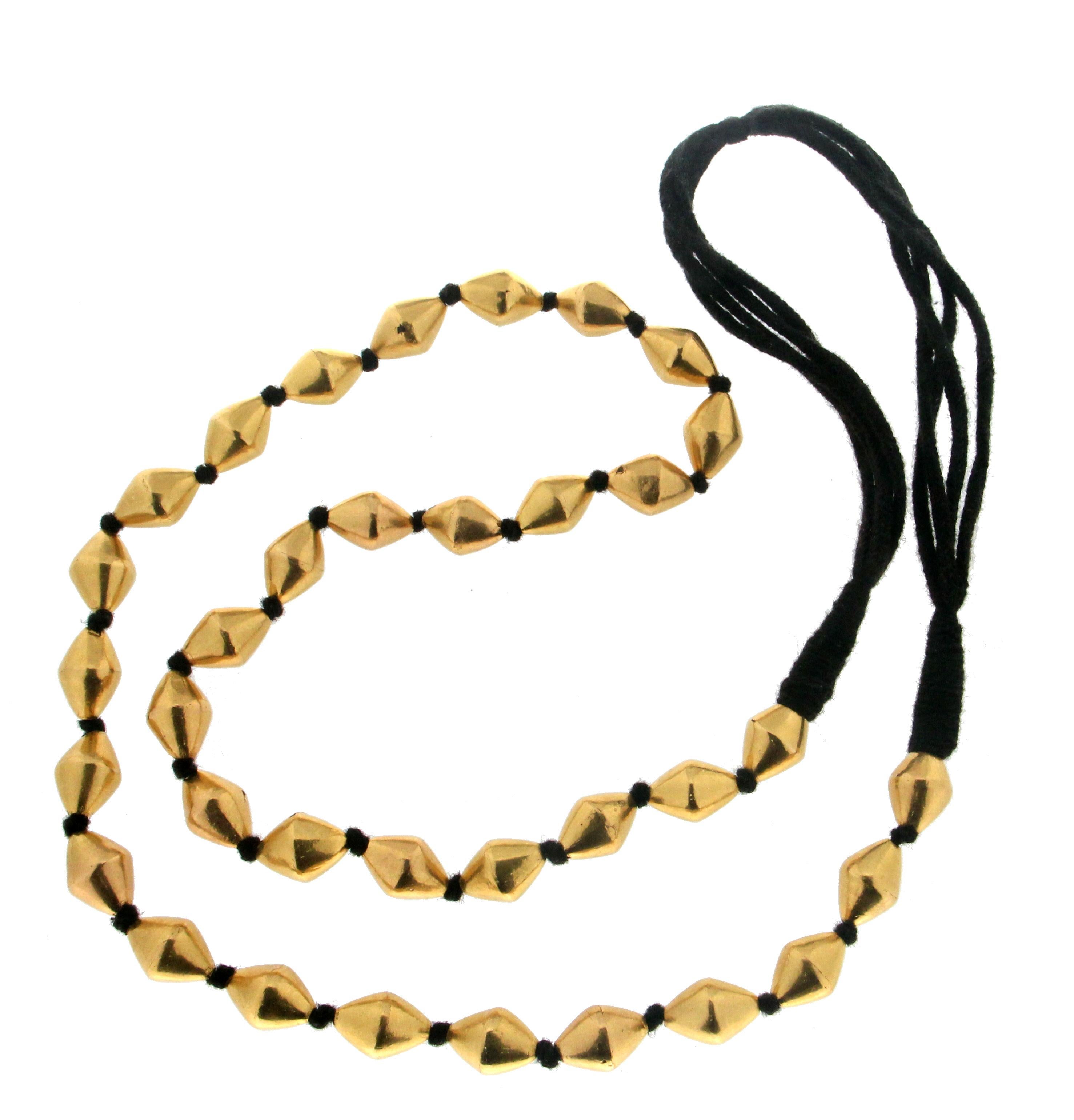 22 karat Yellow Gold Rope Necklace 1