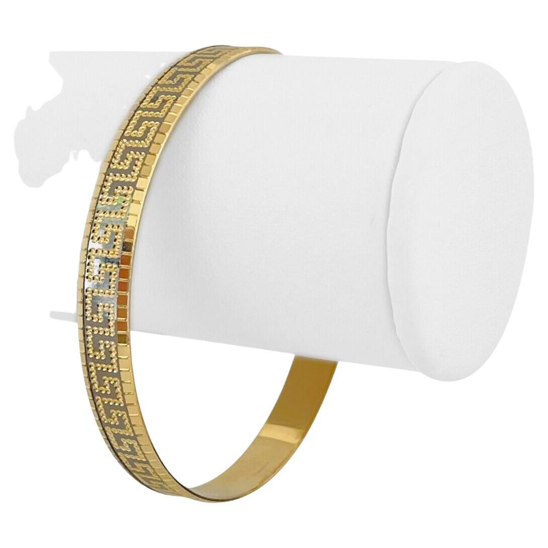 Louis Vuitton 18 Karat Yellow Gold Diamond Clous Bangle Bracelet at 1stDibs