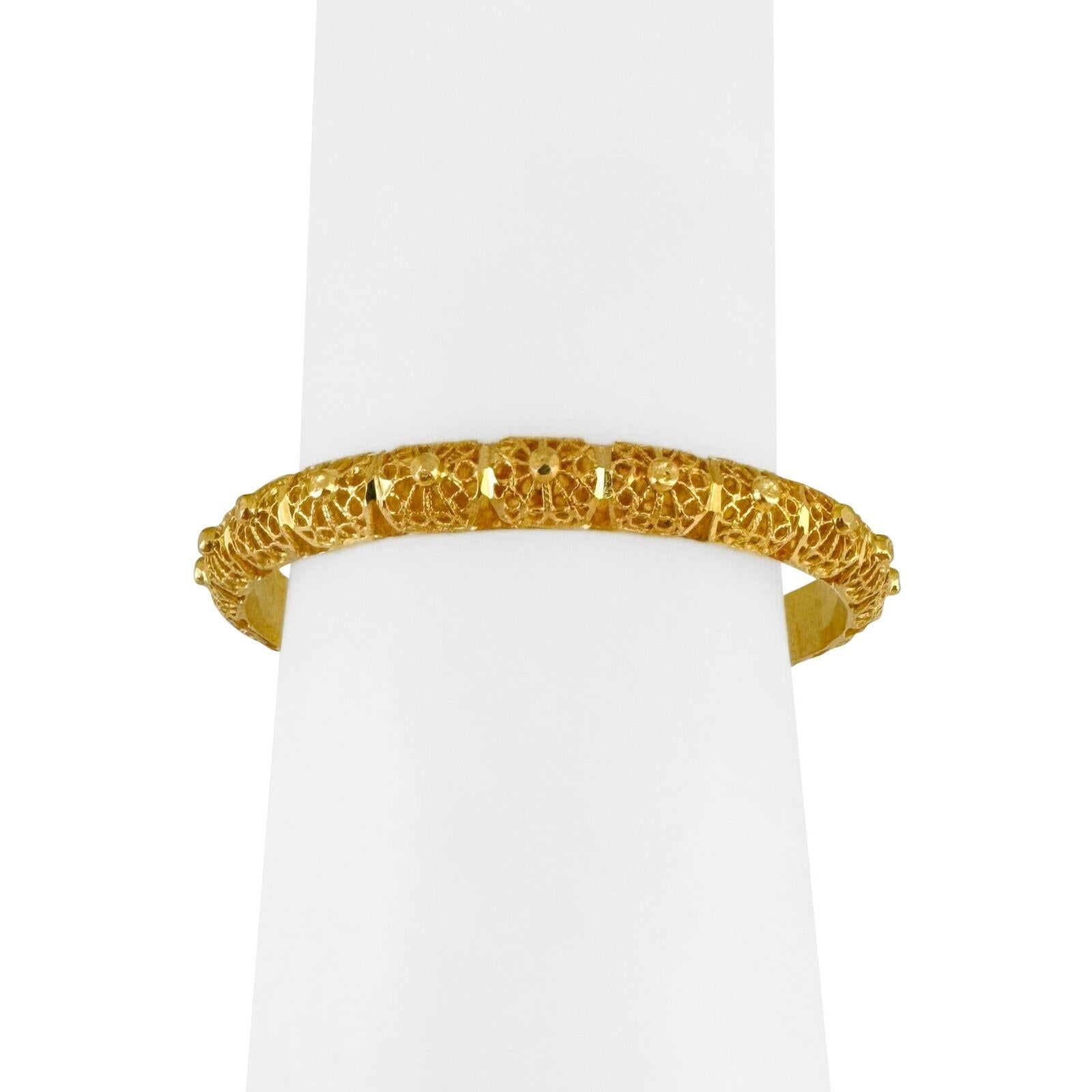 22 Karat Gelbgold Massiv-Damen-Armreif mit Fancy-Perlen 2