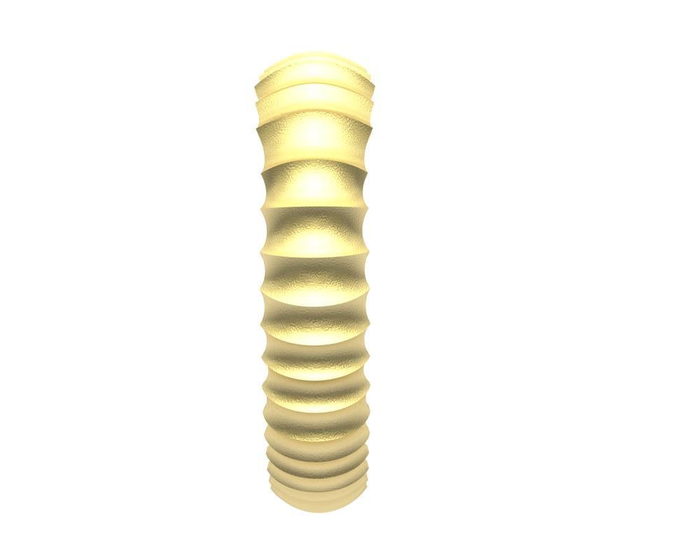 Oro giallo 22 carati Bracciale piccolo concavo Unisex In condizioni Nuovo a New York, NY