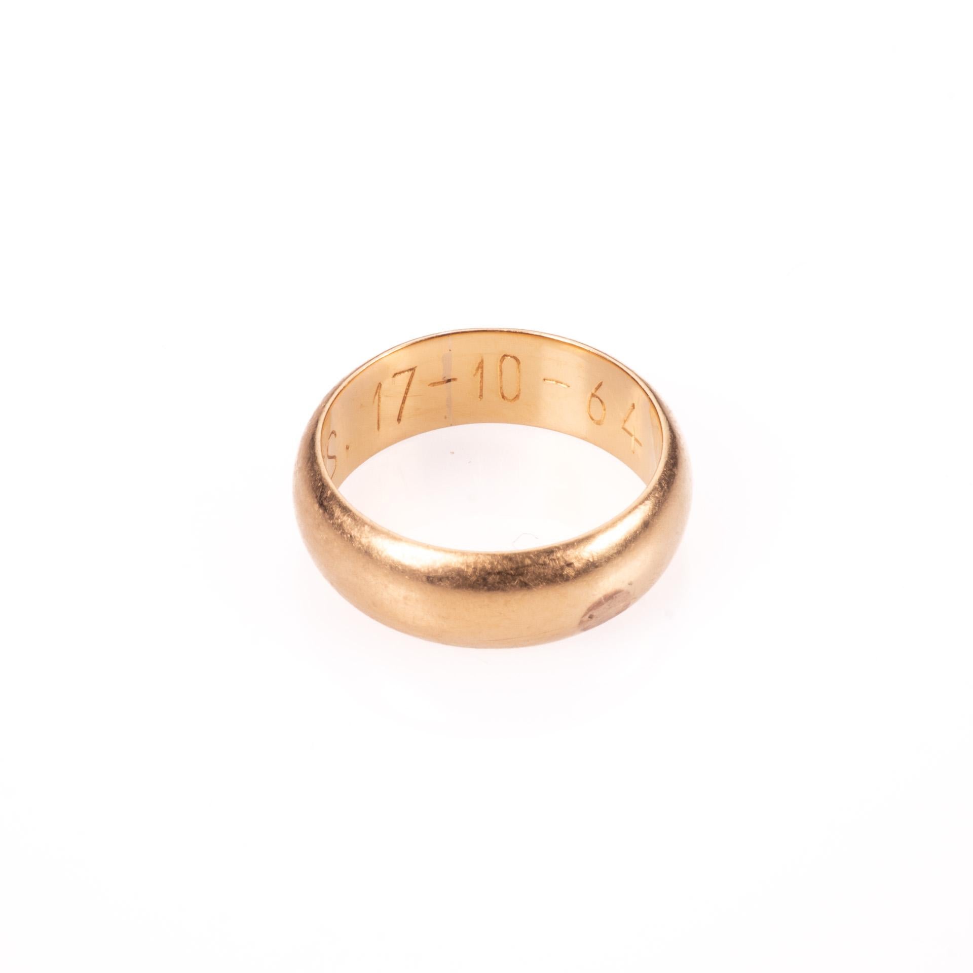 22 Kt Gold Wedding Band Ring In Good Condition For Sale In Nottingham, GB