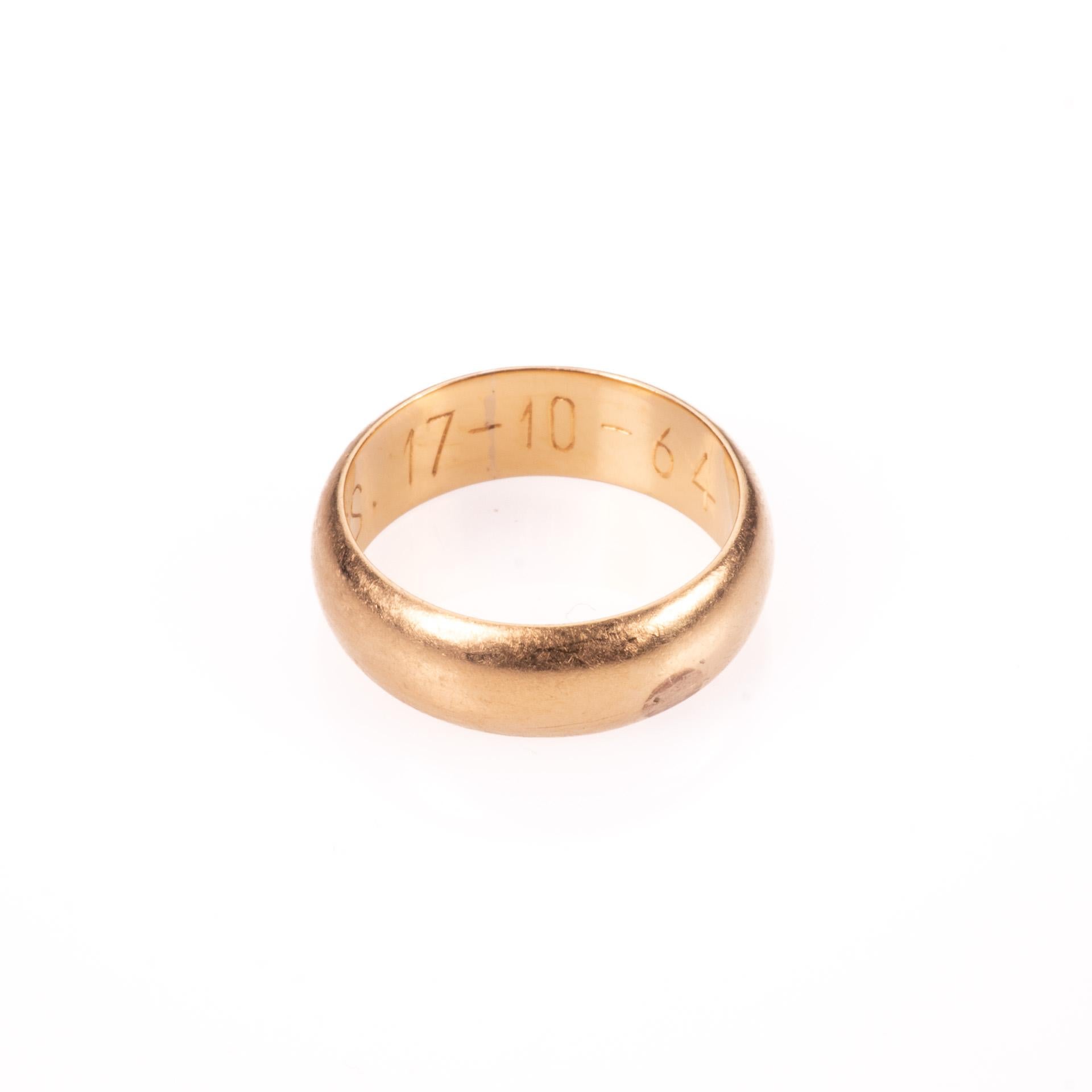 20th Century 22 Kt Gold Wedding Band Ring