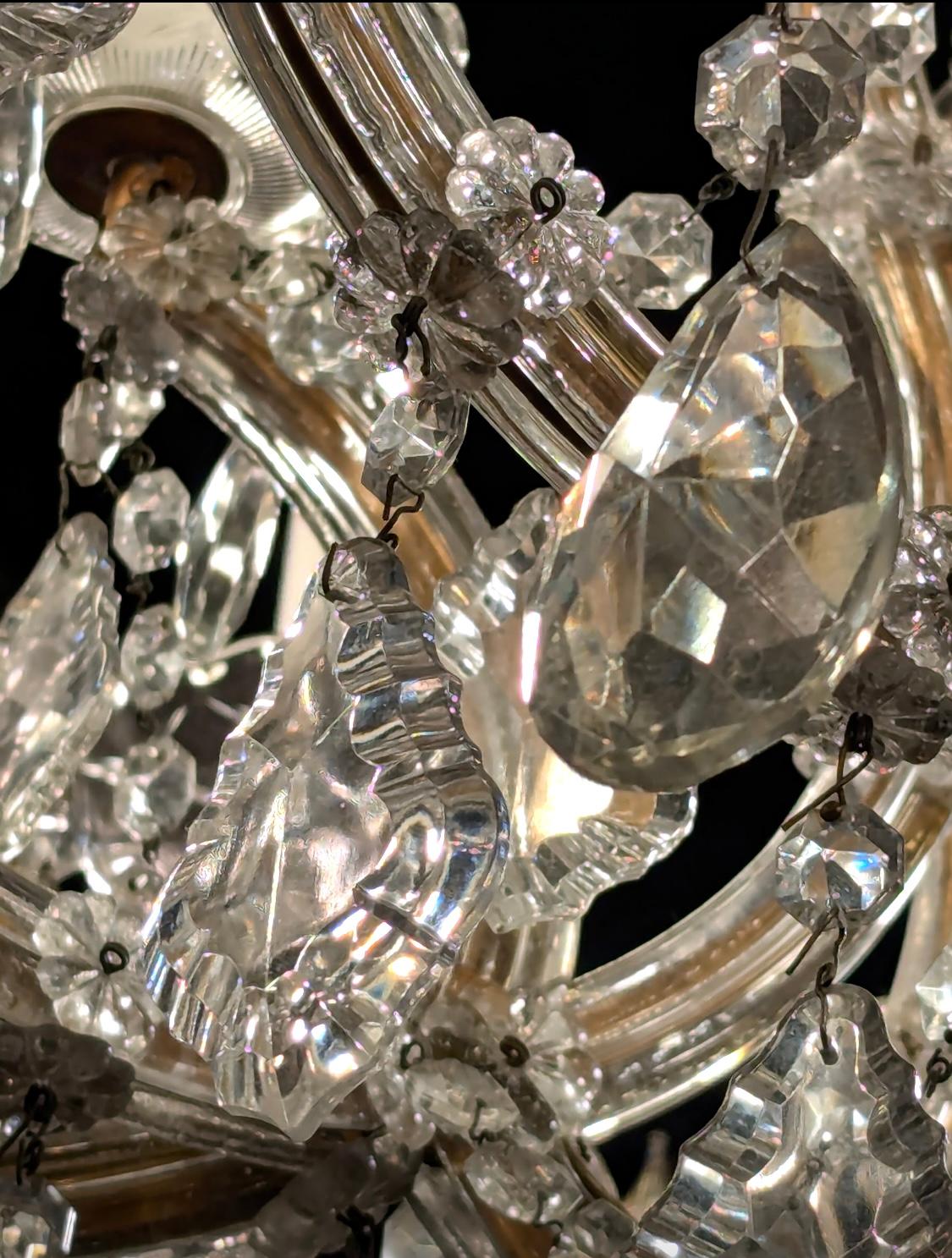 22 Light Marie Therese Crystal Chandelier w E12 Sockets UL Listing 3