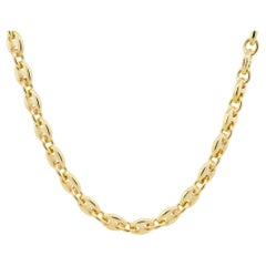 Men's Anchor Chain Necklace 18 Karat in Stock