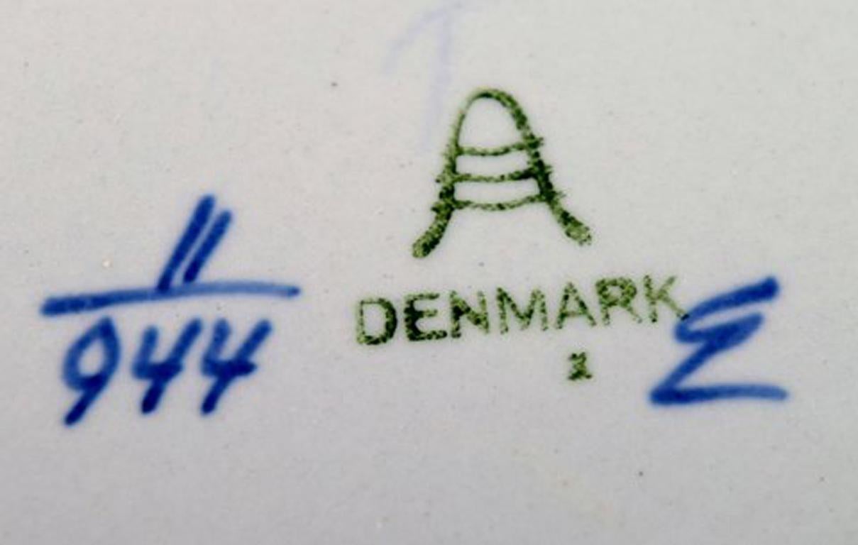 Danish 22 Pieces, Cake Plates, Model Number 11/944, Aluminia, Tranquebar For Sale