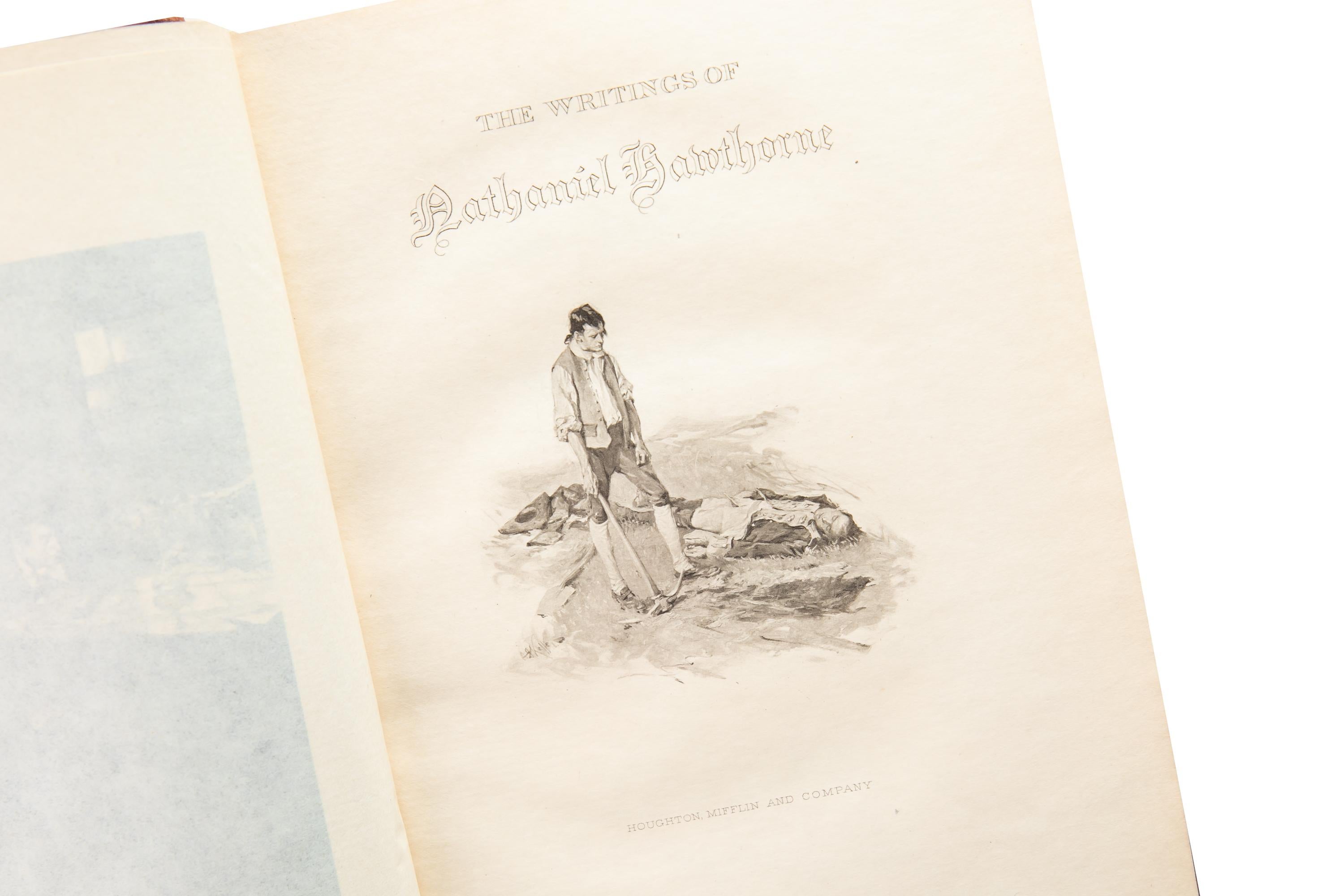 22 Volumes. Nathaniel Hawthorne, Complete Writings. Bon état - En vente à New York, NY