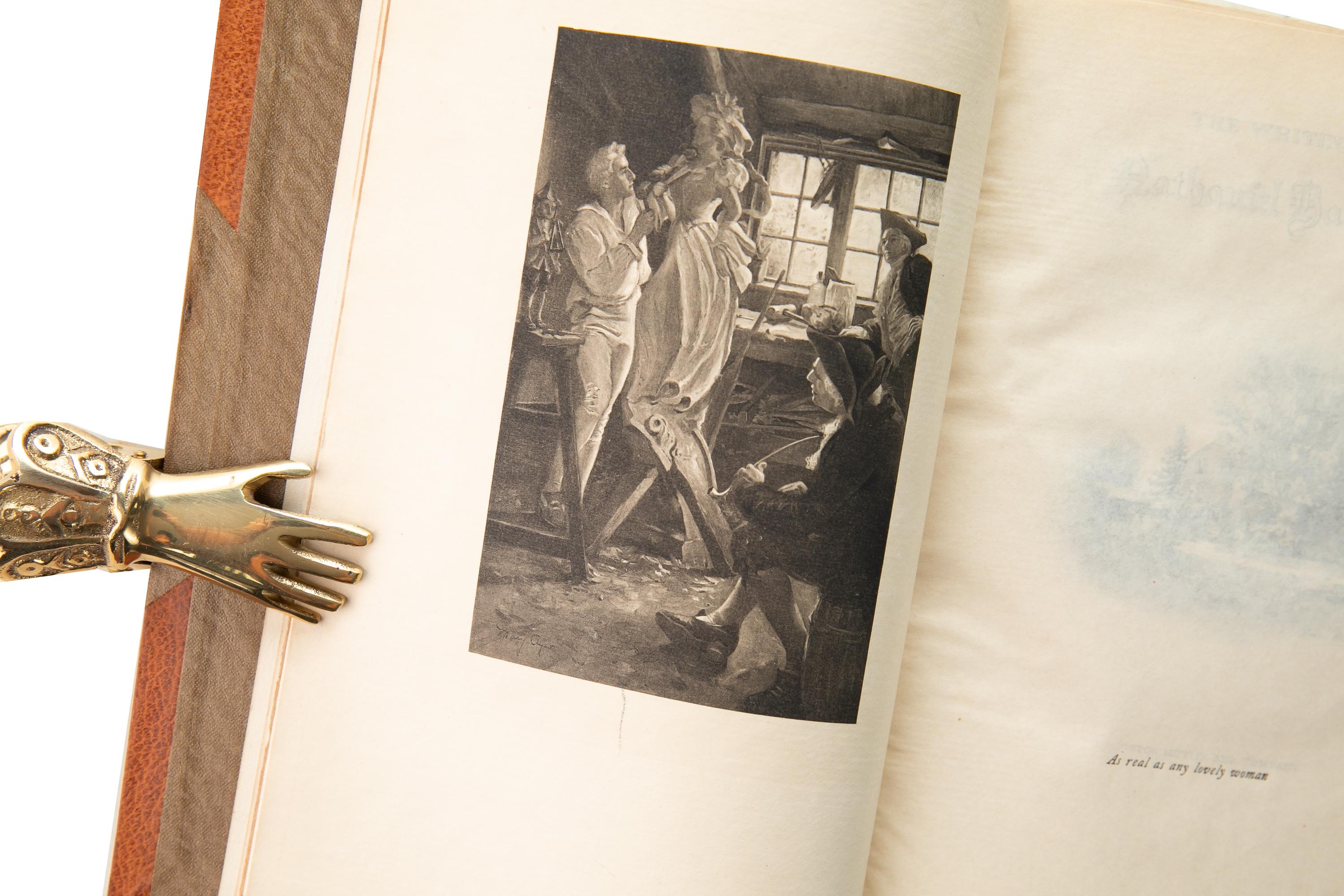 Cuir 22 Volumes. Nathaniel Hawthorne, Complete Writings. en vente