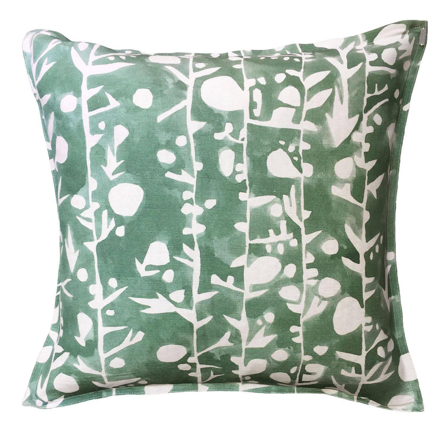 Leaf French Quilt Cotton Linen Pillow For Sale