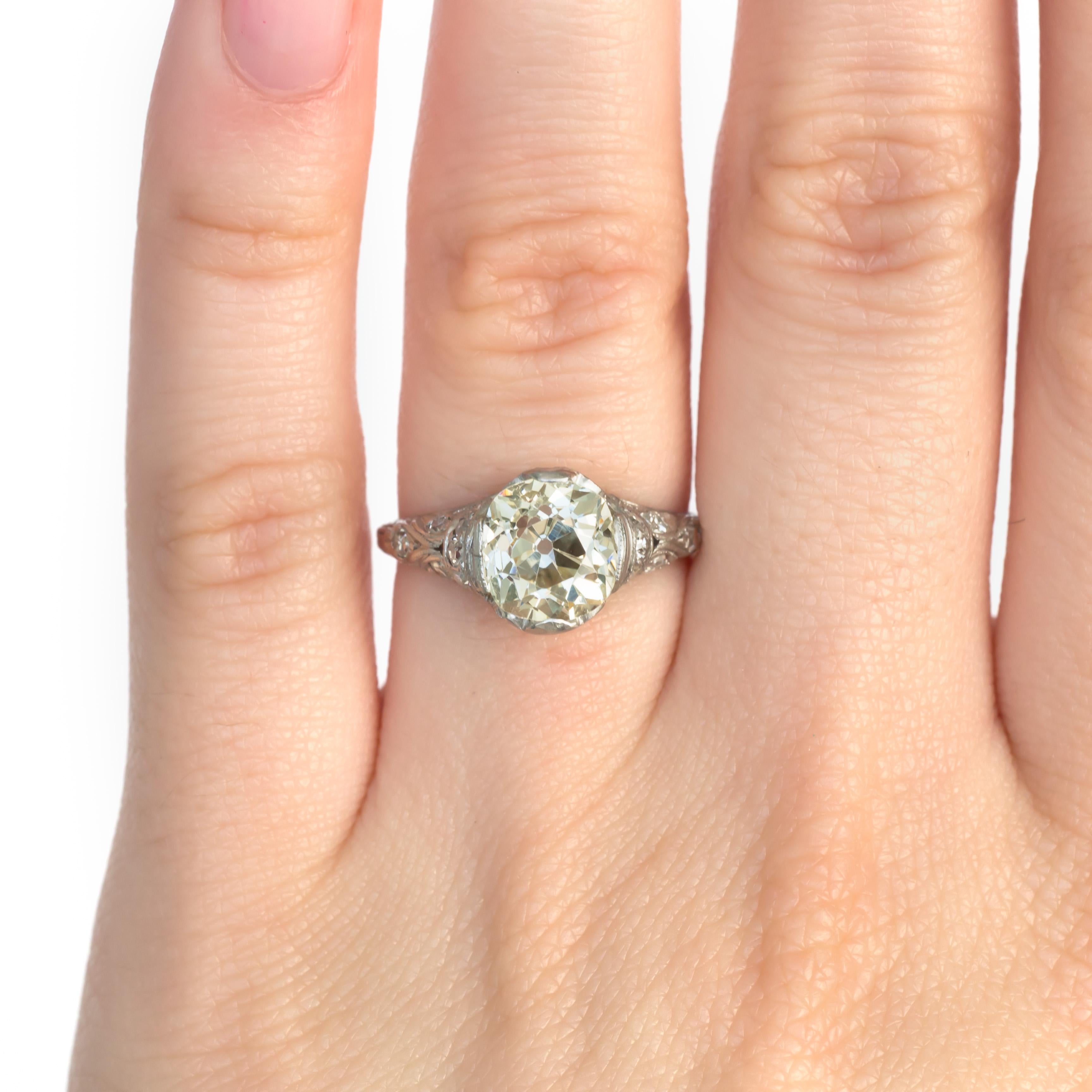2.20 Carat Diamond Platinum Engagement Ring 1