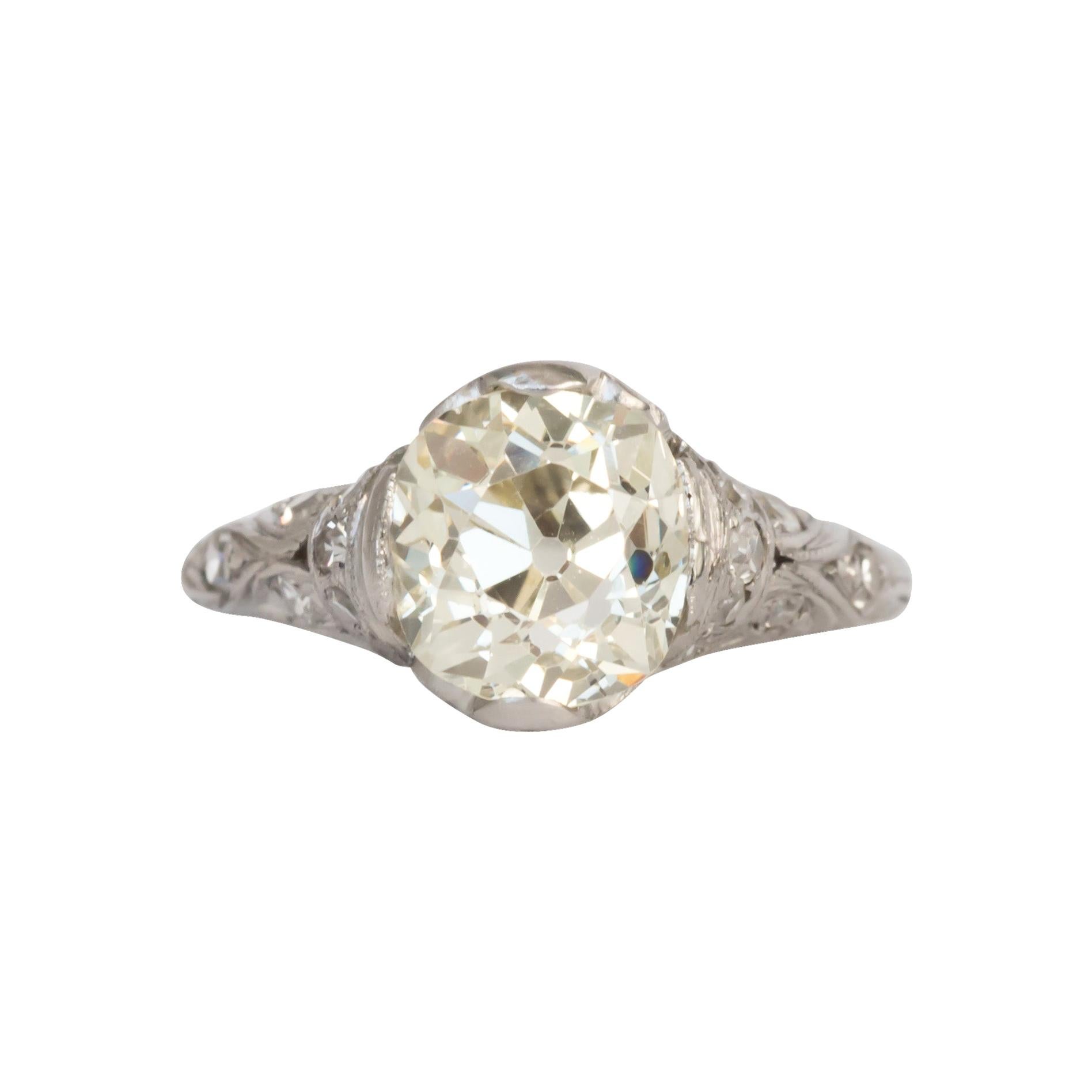 2.20 Carat Diamond Platinum Engagement Ring