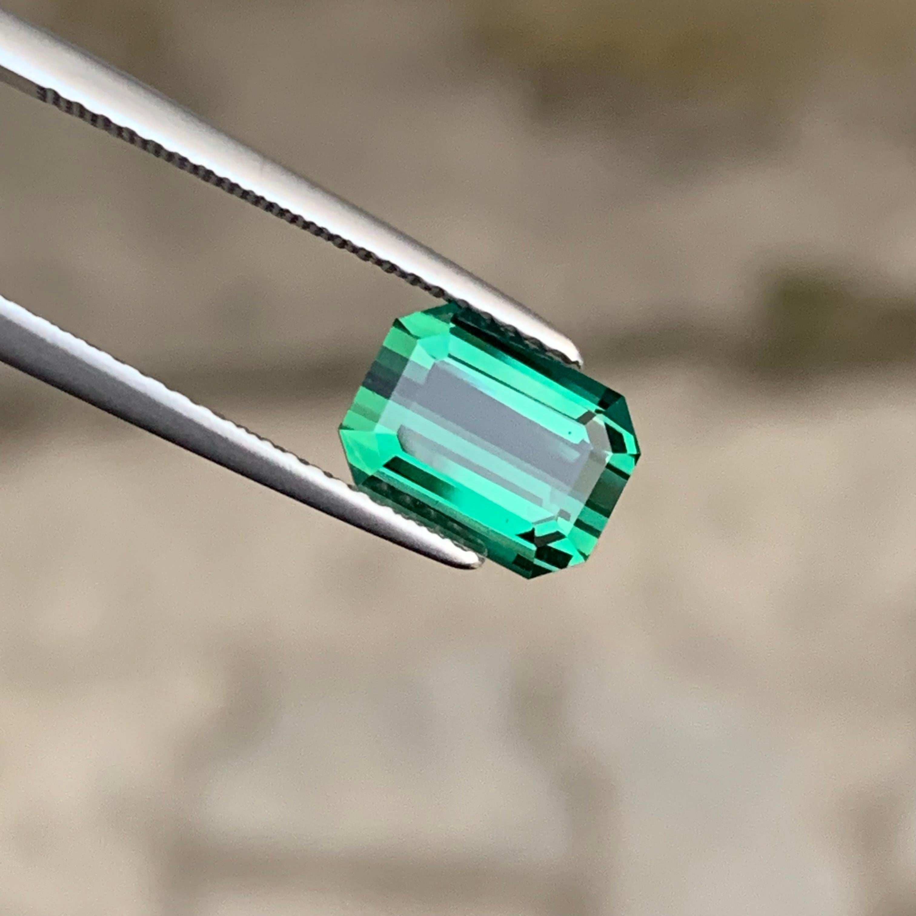 2.20 Carat Loose Lagoon Tourmaline Emerald Shape Gemstone Available for Sell For Sale 1