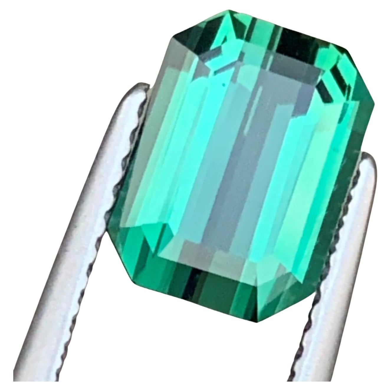 2.20 Carat Loose Lagoon Tourmaline Emerald Shape Gemstone Available for Sell