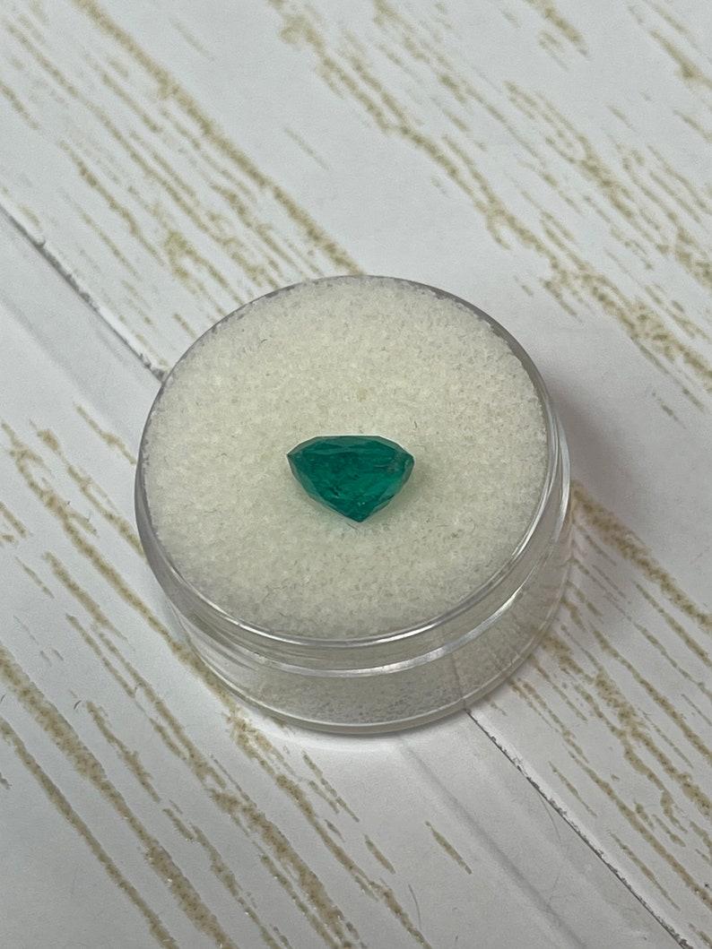 2.20 Carat Medium Dark Green Colombian Emerald - Cushion Cut May Birthstone Gem For Sale 2