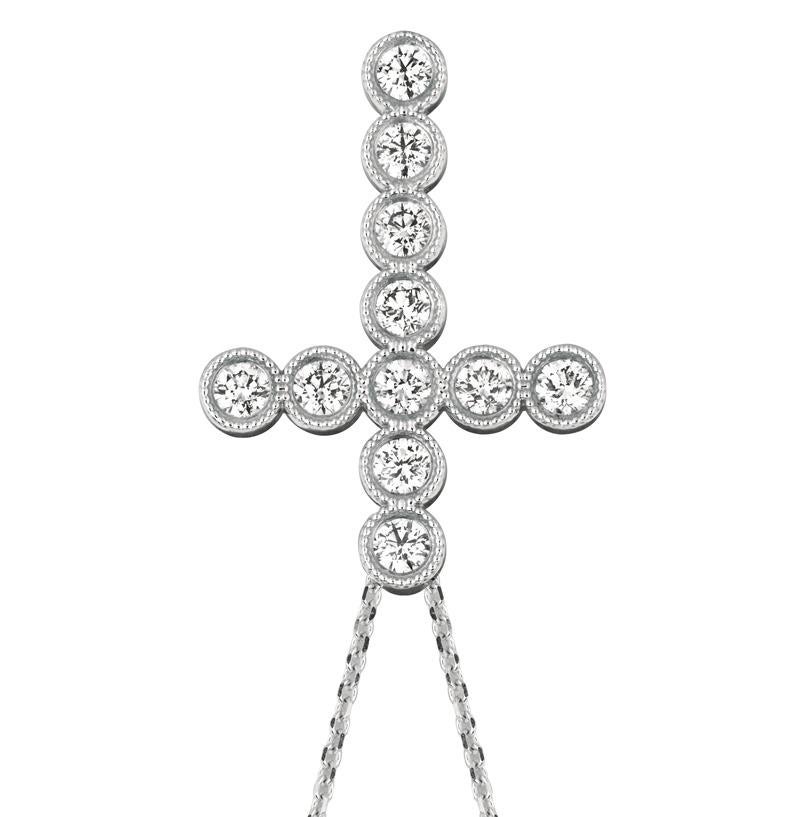 
2.20 Carat Natural Diamond Cross Pendant Necklace 14K White Gold G SI 18'' chain

    100% Natural Diamonds, Not Enhanced in any way Round Cut Diamond Necklace  
    2.20CT
    G-H 
    SI  
    14K White Gold    Burnish style  7.60 gram
    1 1/2