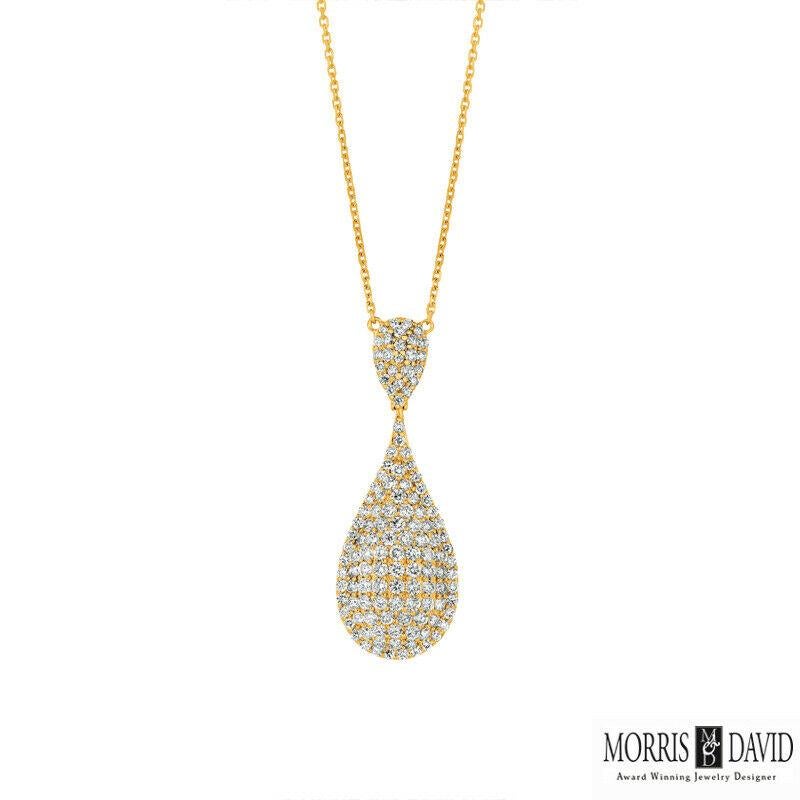 100% Natural Diamonds, Not Enhanced in any way Round Cut Diamond Necklace with 18'' chain  
2.20CT
G-H 
SI  
14K White Gold,   Pave style,  4.4 gram
1 1/2 inch in height, 9/16 inch in width
128 diamonds

N5538W
ALL OUR ITEMS ARE AVAILABLE TO BE