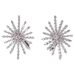 2.20 Carat Natural Diamonds Earrings Made in 18 Karat White Gold