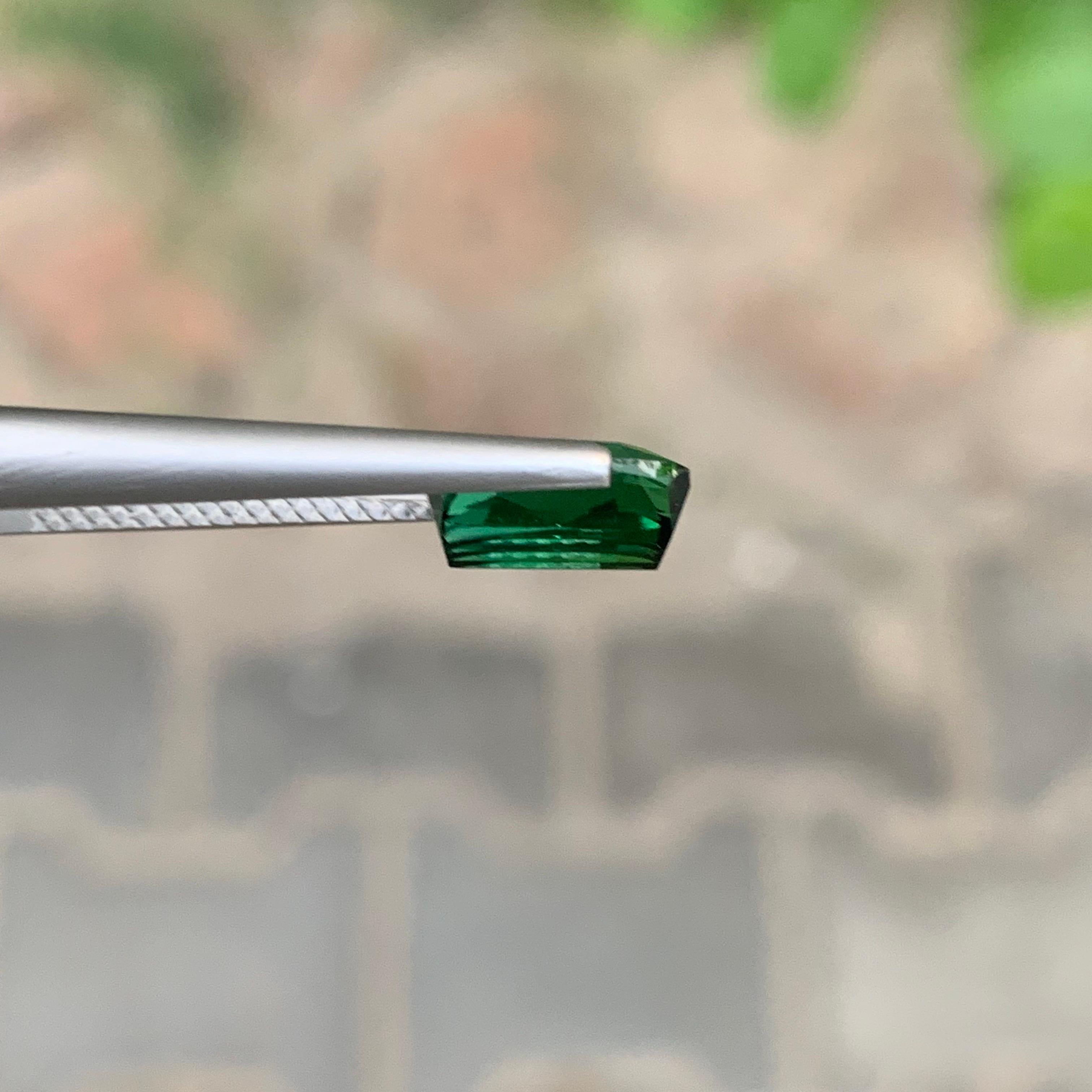 2.20 Carat Natural Green Blue Tourmaline Cushion Shape Loose Gemstone For Sale 5