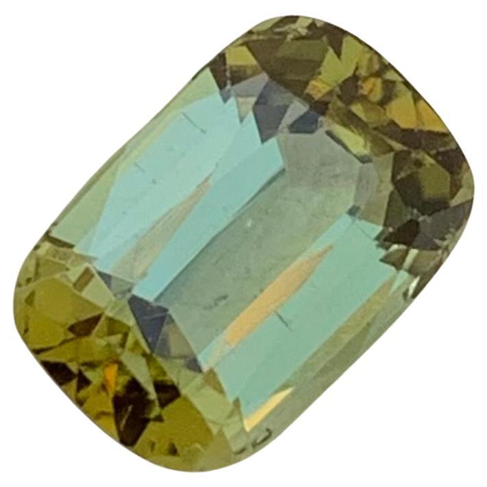 2.20 Carat Natural Loose African Tourmaline Cushion Shape Gem For Jewellery