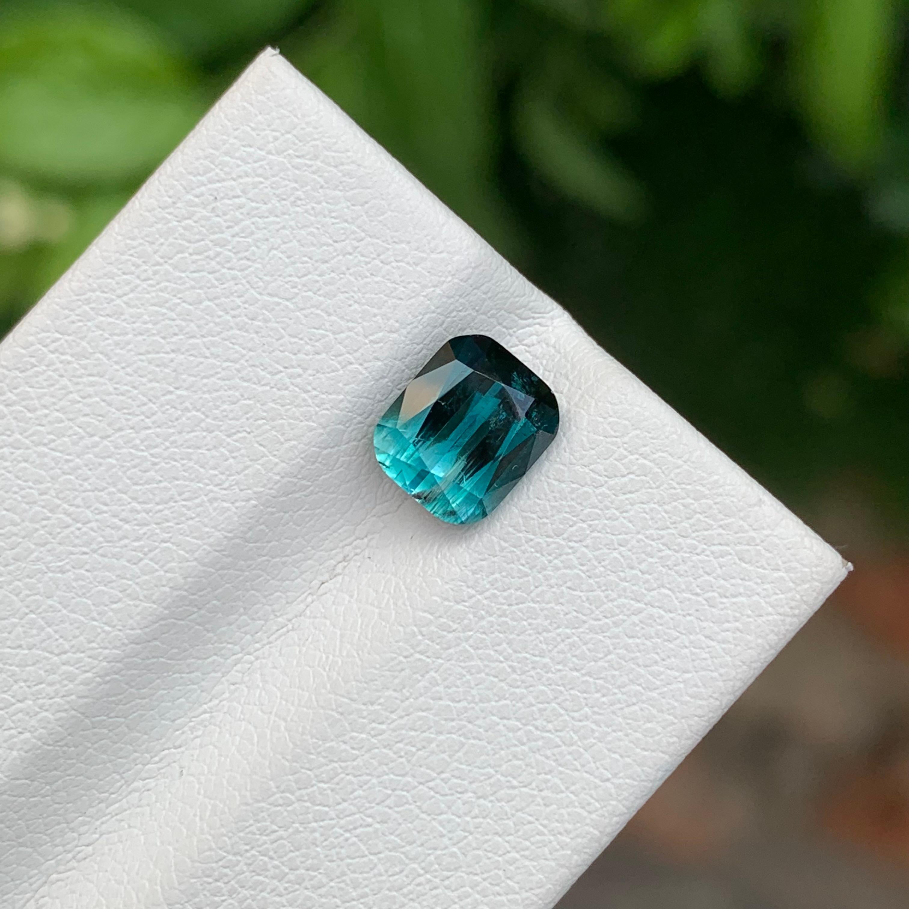 Cushion Cut 2.20 Carat Natural Loose Bi Colour Tourmaline Cushion Shape Gem From Afghanistan For Sale