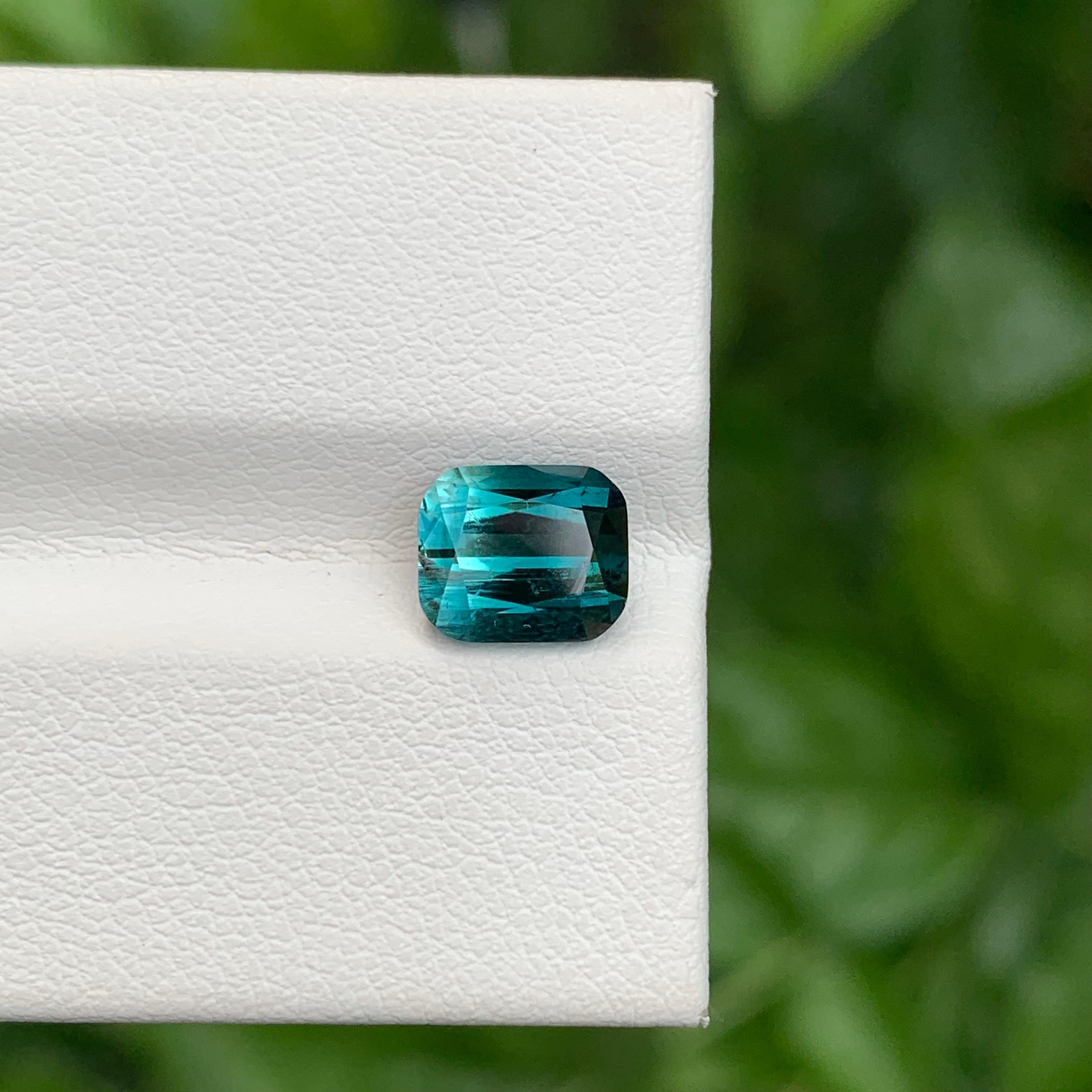 2.20 Carat Natural Loose Bi Colour Tourmaline Cushion Shape Gem From Afghanistan For Sale 1