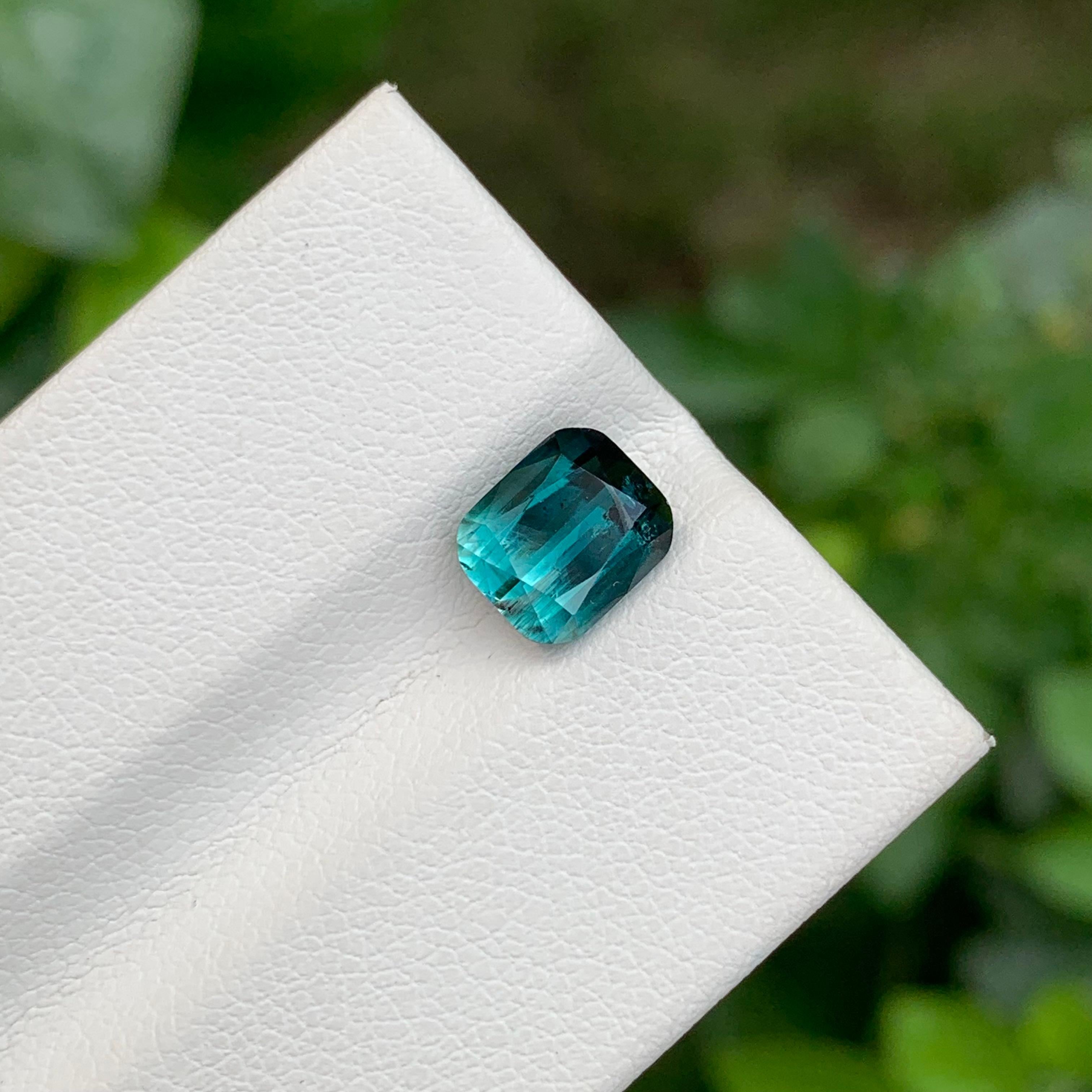 2.20 Carat Natural Loose Bi Colour Tourmaline Cushion Shape Gem From Afghanistan For Sale 2