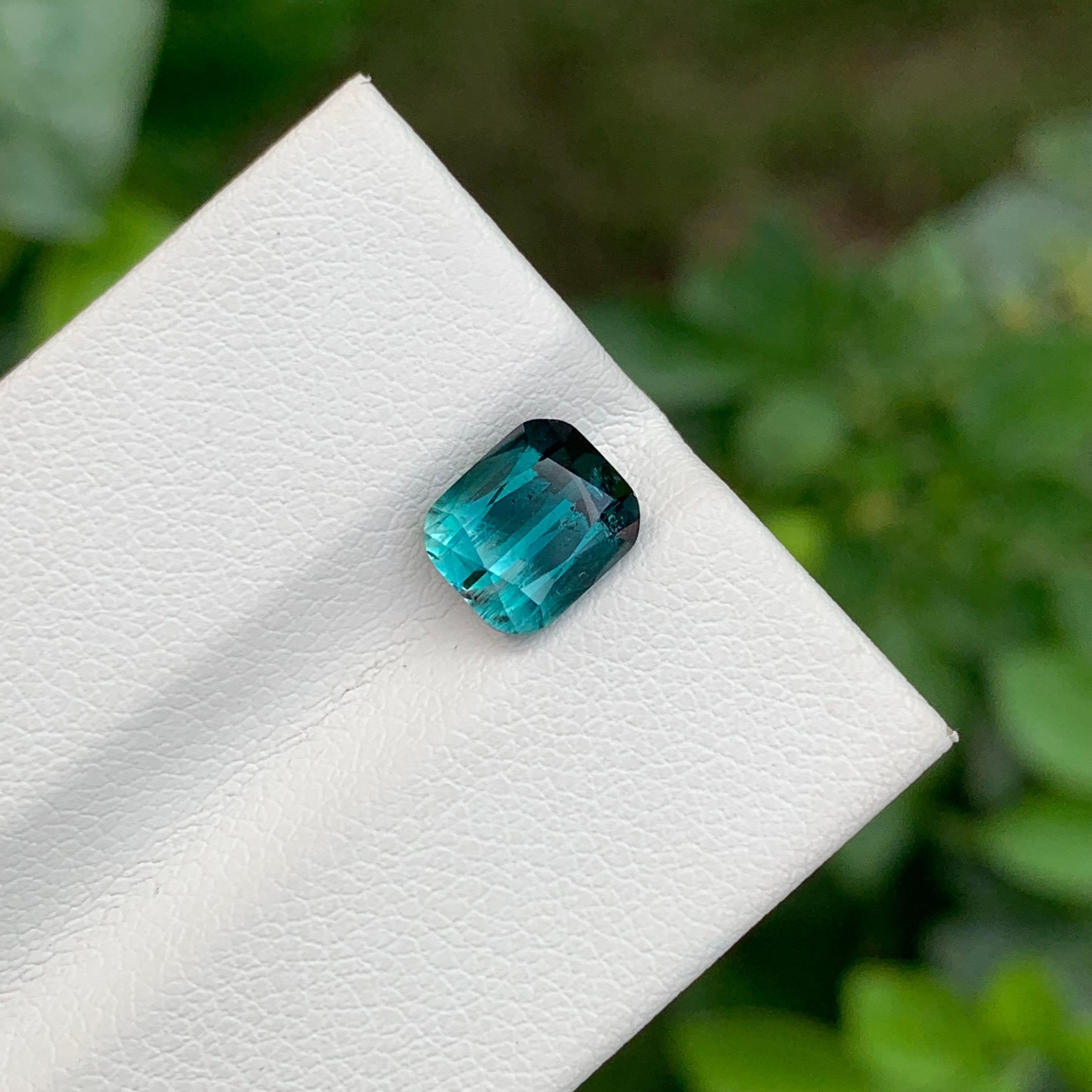 2.20 Carat Natural Loose Bi Colour Tourmaline Cushion Shape Gem From Afghanistan For Sale 3