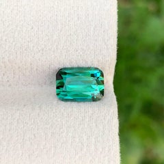 2.20 Carati di tormalina verde bluastra naturale sfusa, taglio smeraldo, gemma afgana