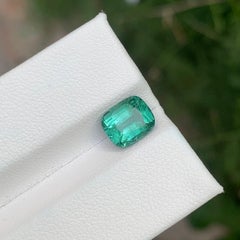 2.20 Carat Natural Loose Green Tourmaline Cushion Shape Gemstone