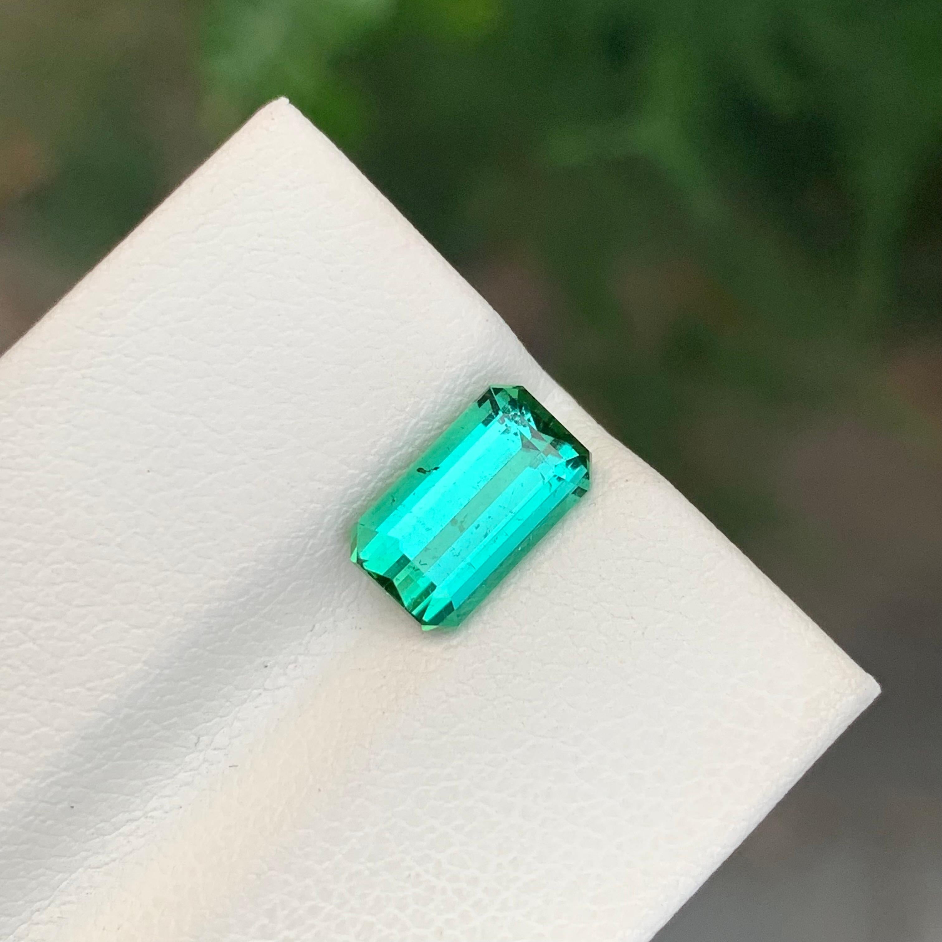 Tourmaline verte facettée

Poids : 2,20 carats
Dimension : 9,7 x 5,8 x 4,3 mm
Couleur : Vert
Traitement : Non
Certificat : Sur demande du client
Forme : Émeraude 


La tourmaline est une pierre précieuse captivante connue pour sa remarquable variété