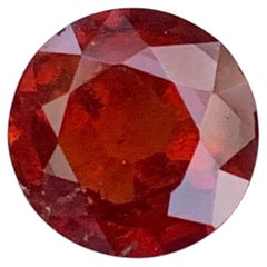 2.20 Carat Natural Loose Hessonite Garnet Round Shape Gemstone